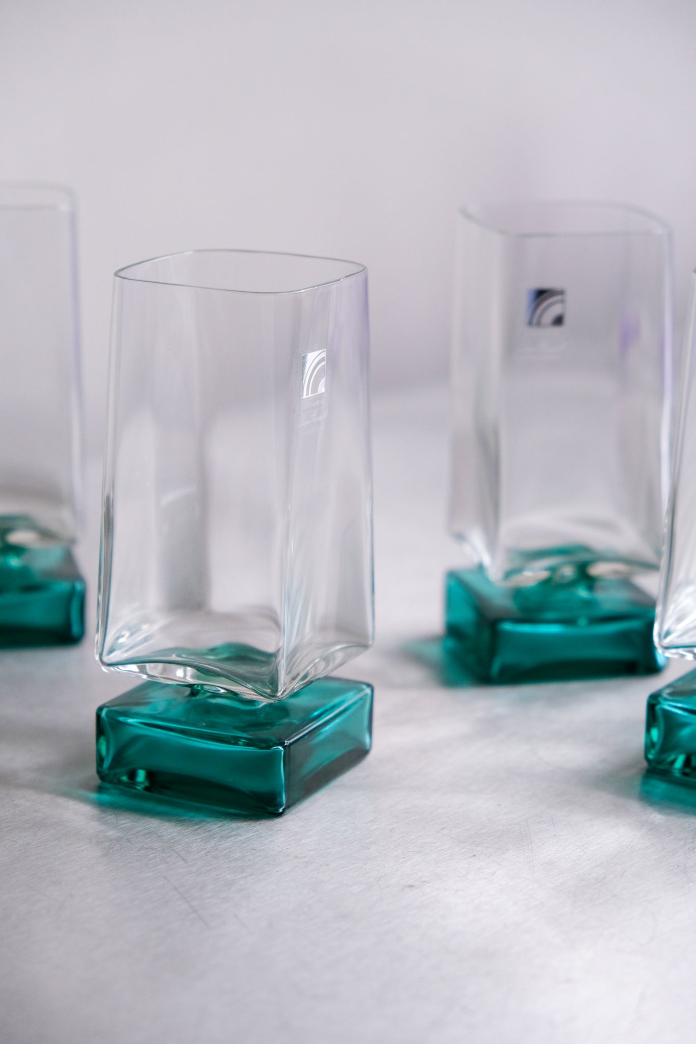 Set of six Luigi Bormioli - 'Monet' wine glasses