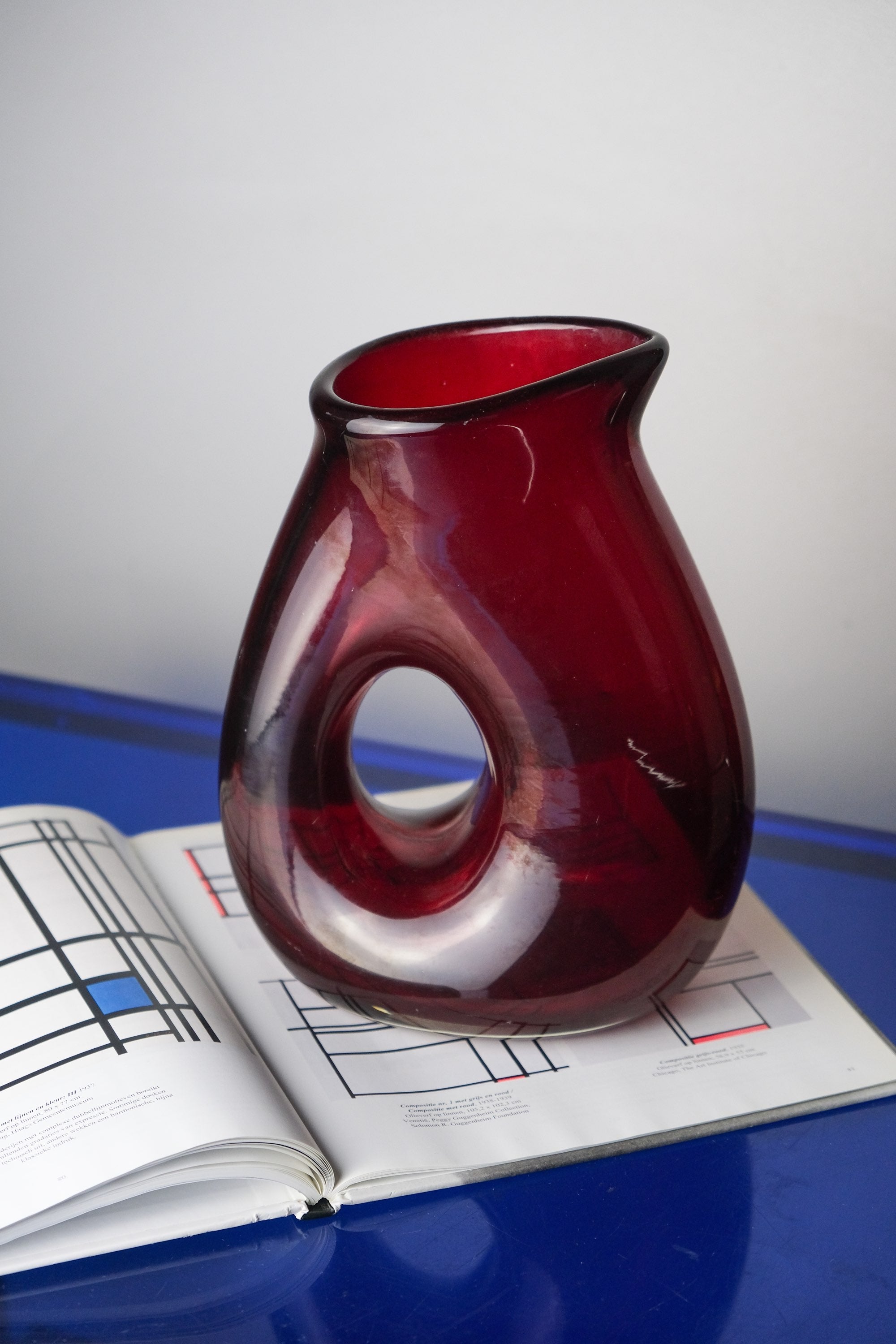 Red donut pitcher
