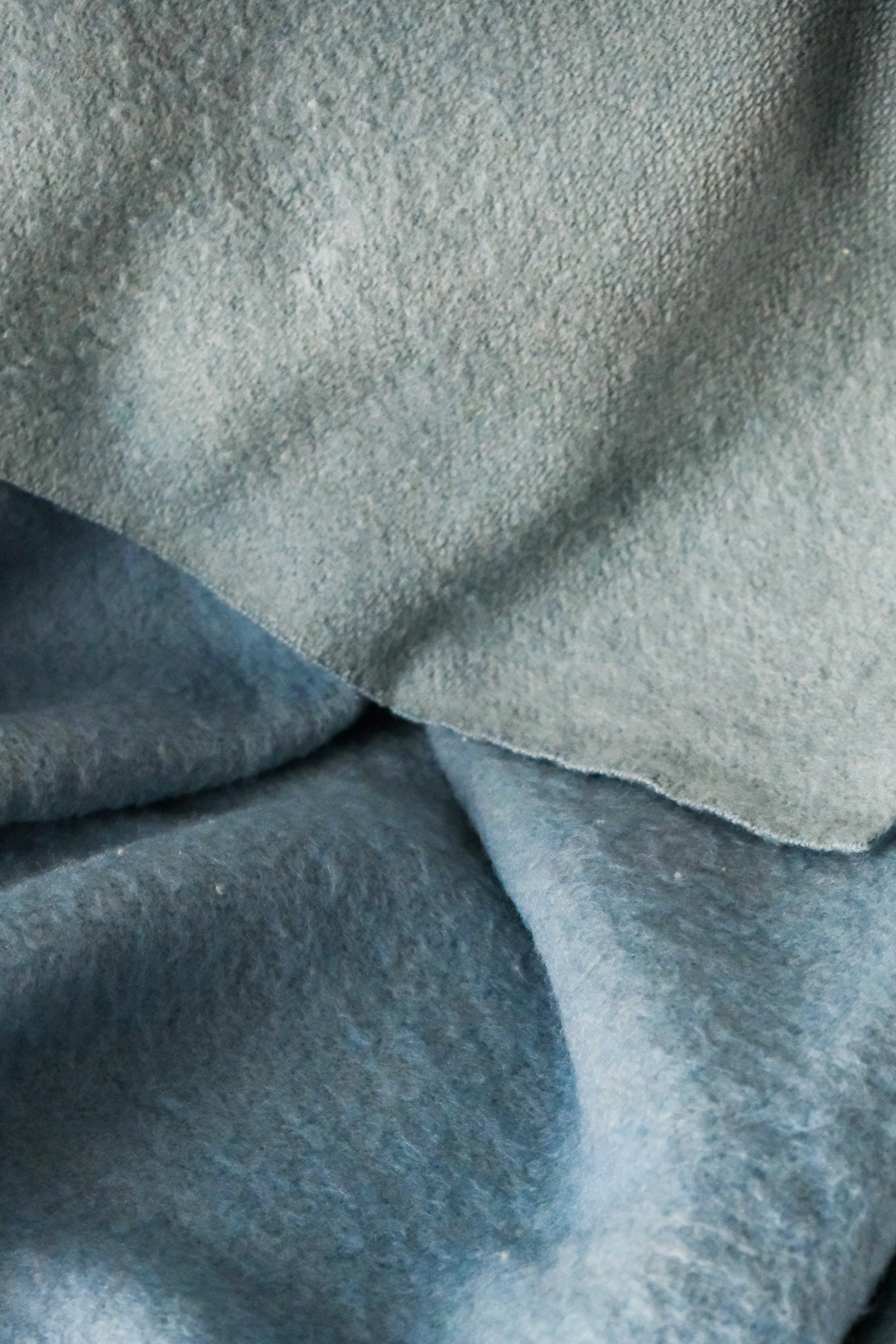 Blue wool blanket