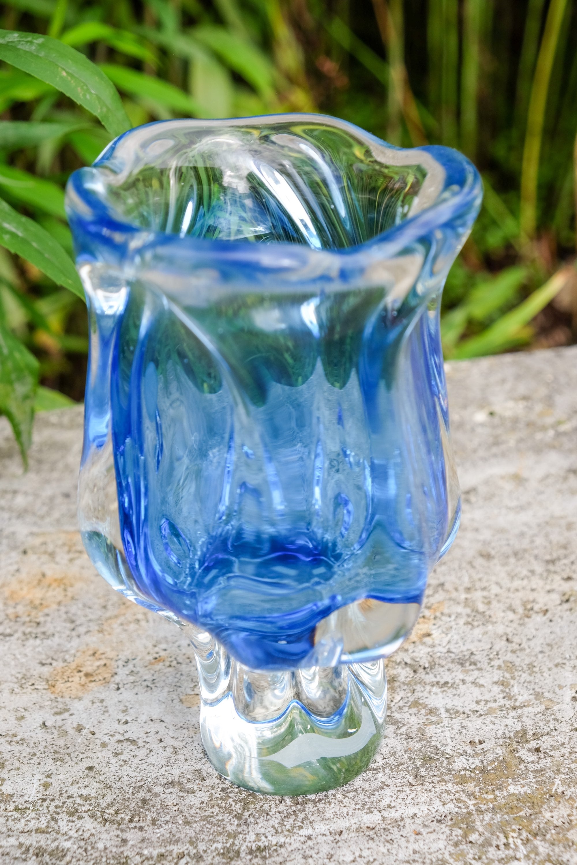 Bohemia glass vase