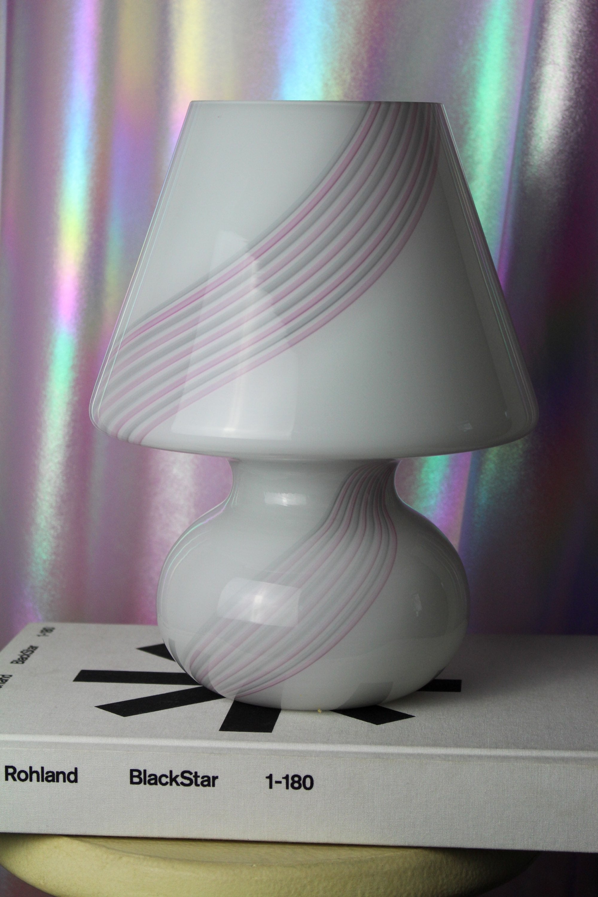 1980's Murano mushroom lamp