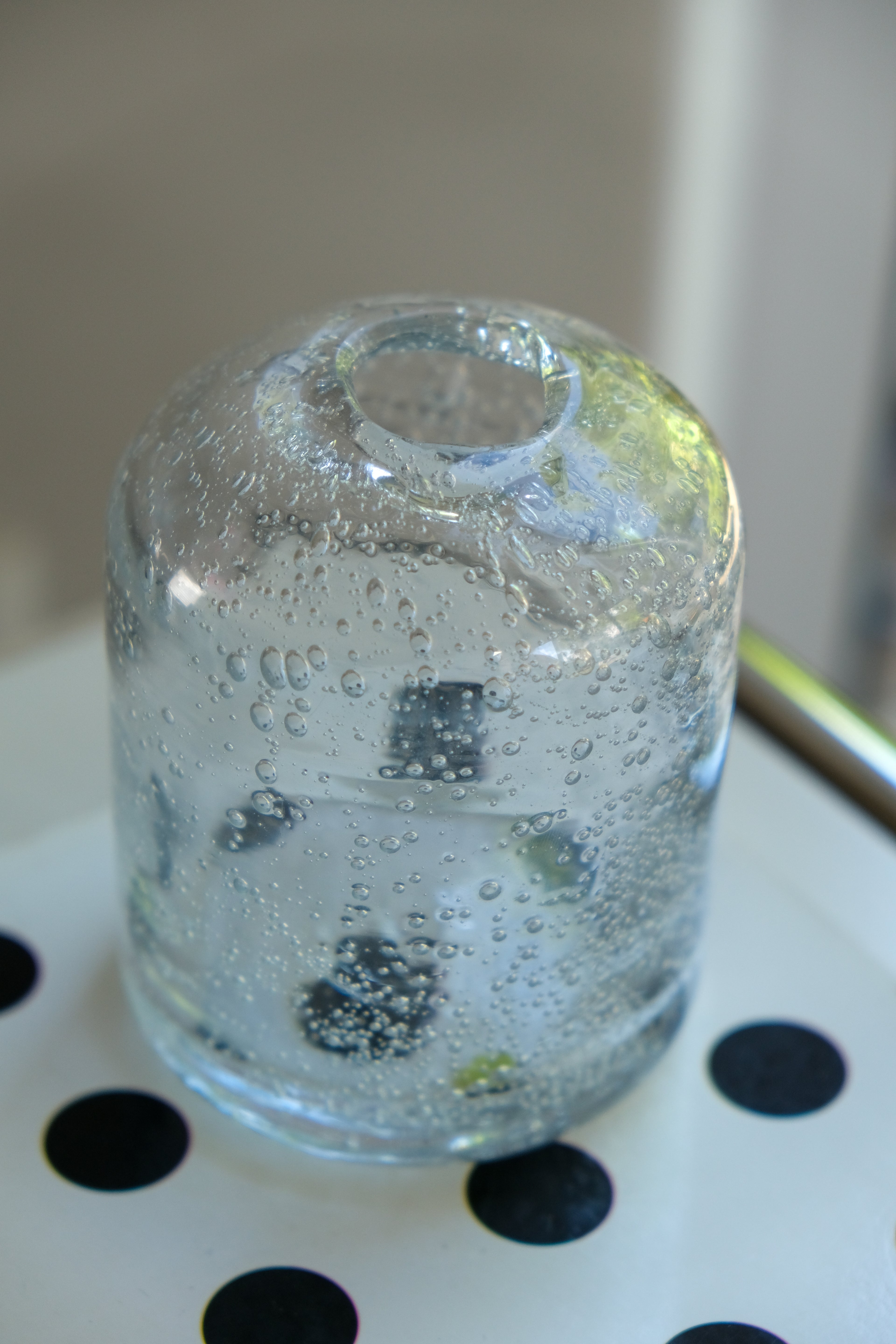 Glass bubble vase