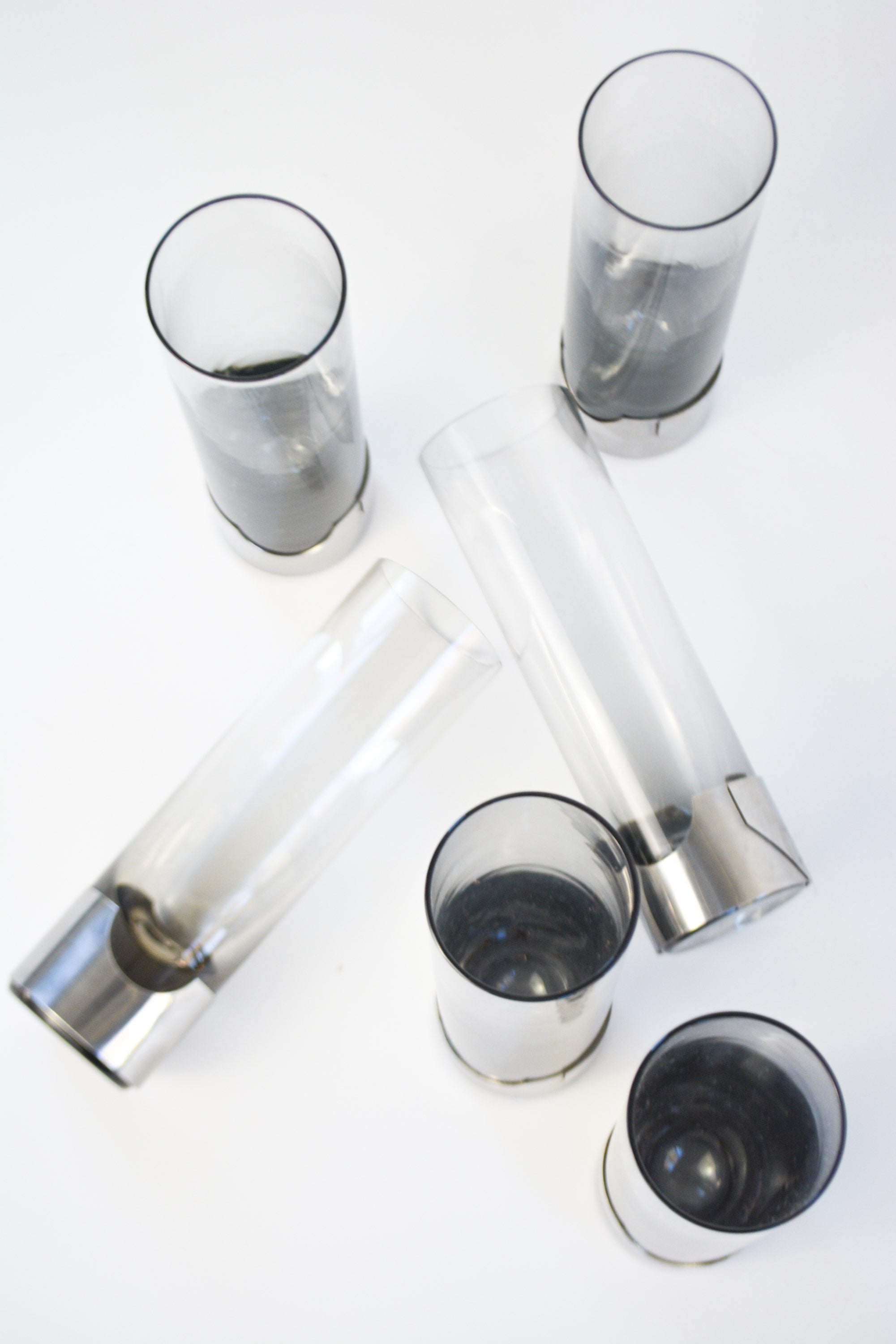 Set of six longdrink glasses