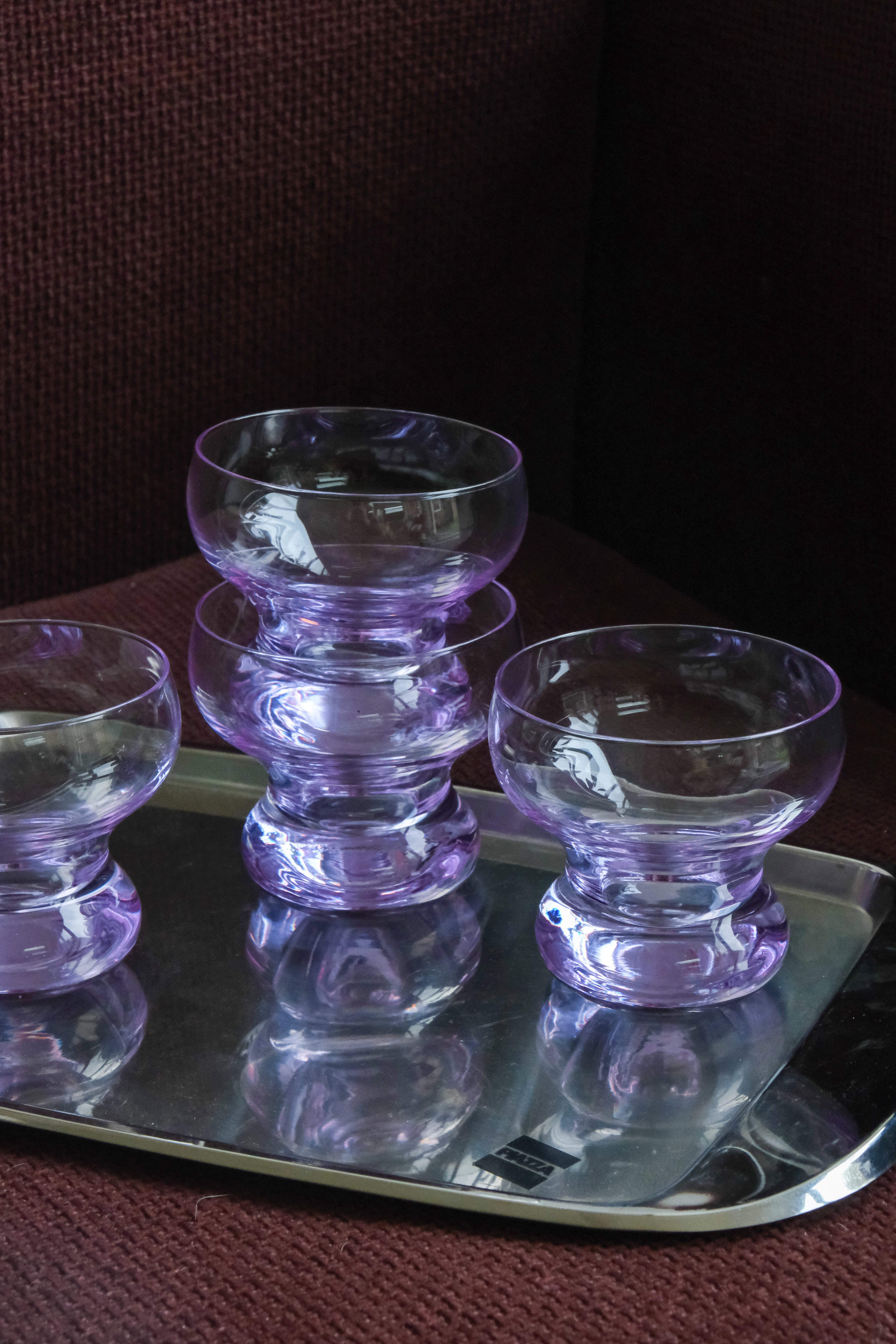 Set of four alexandrite coupes