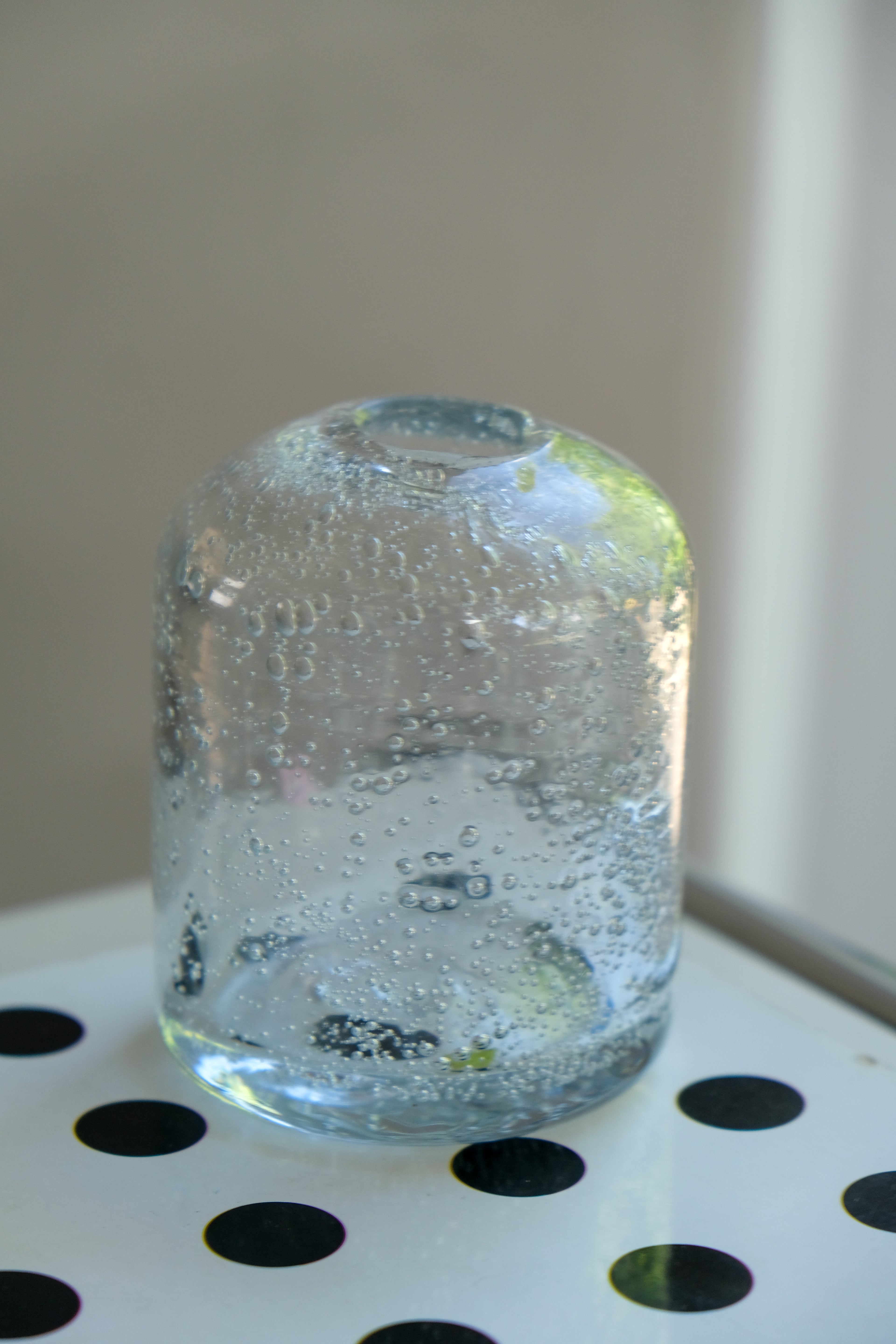 Glass bubble vase