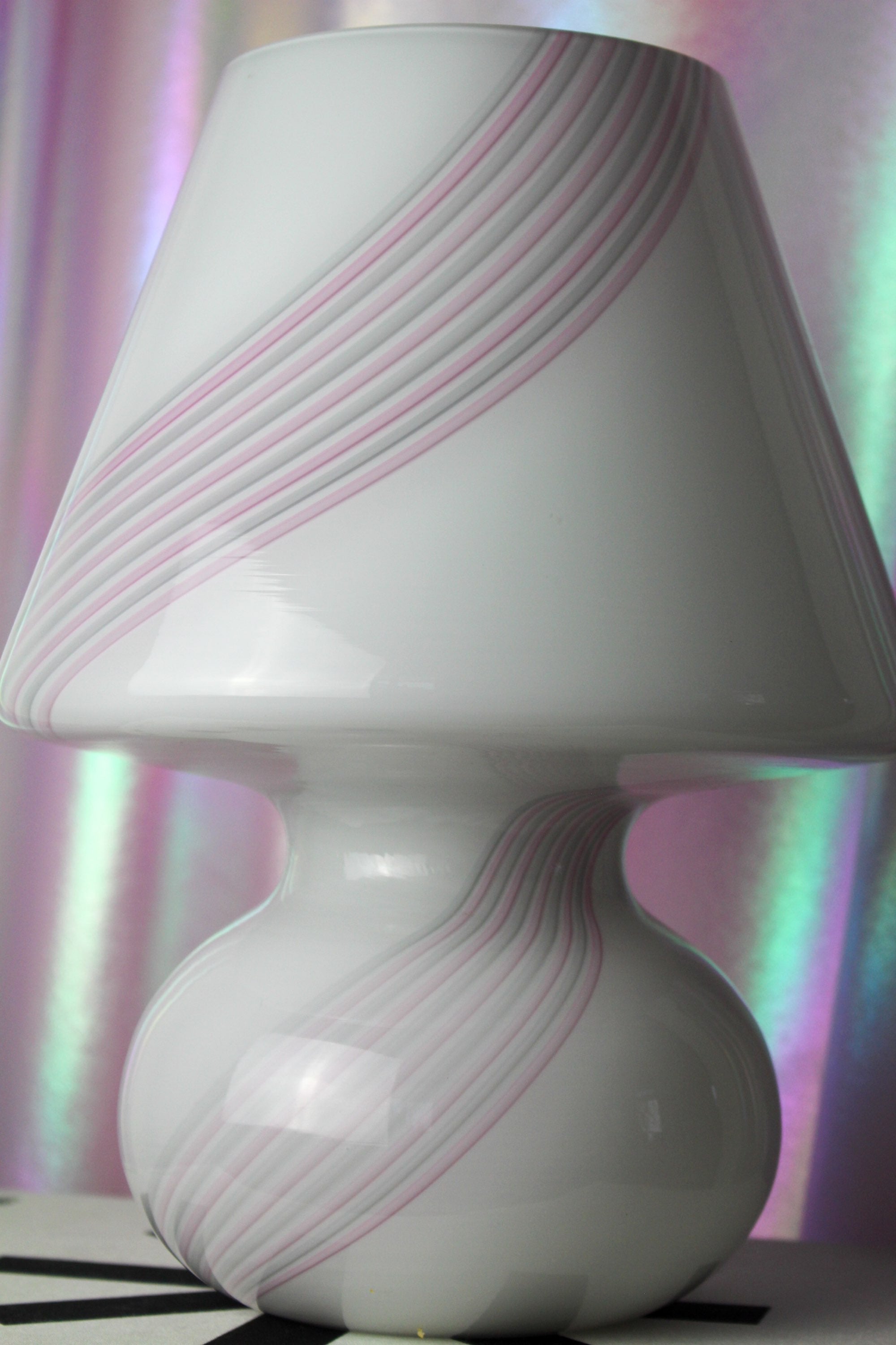 1980's Murano mushroom lamp