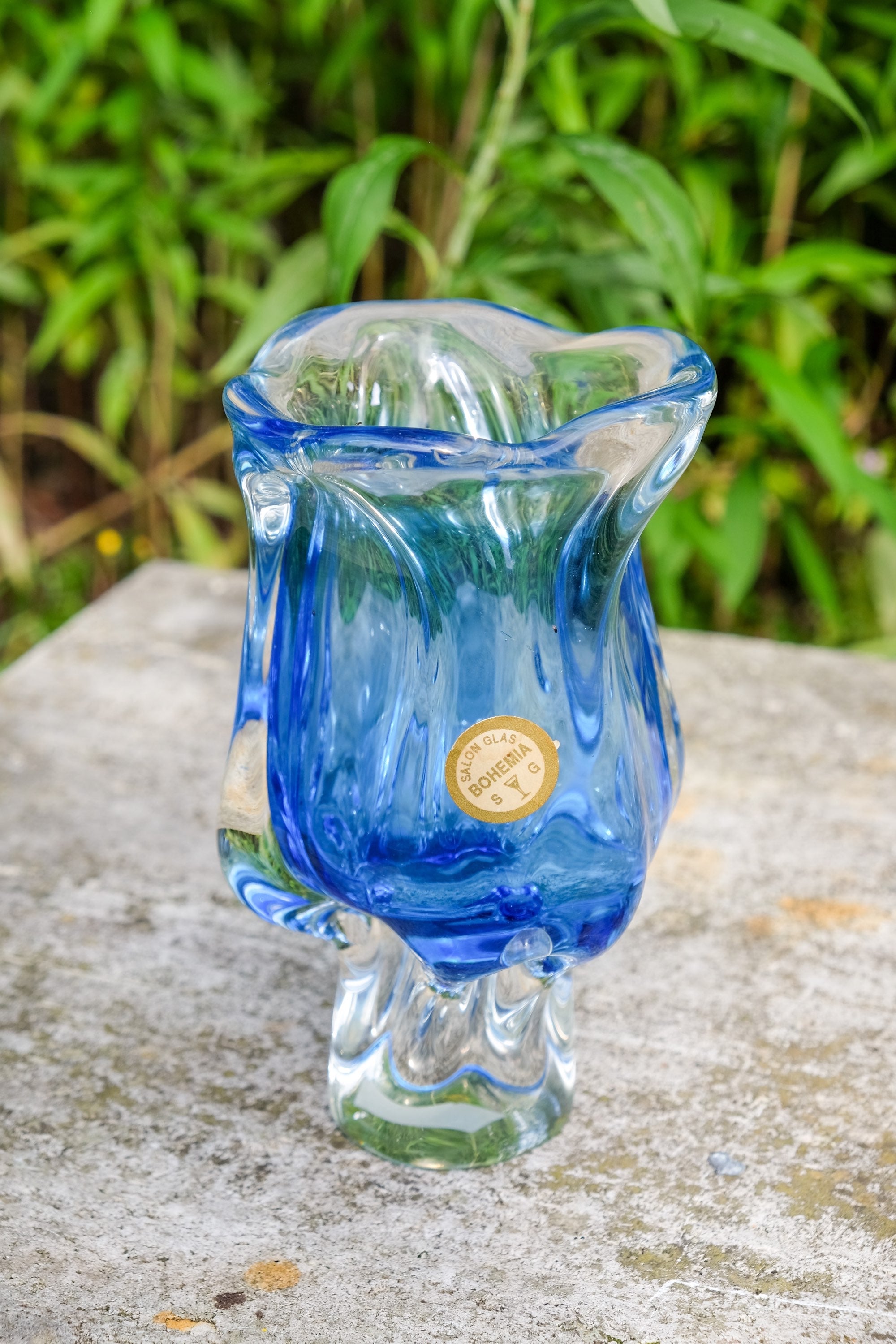 Bohemia glass vase