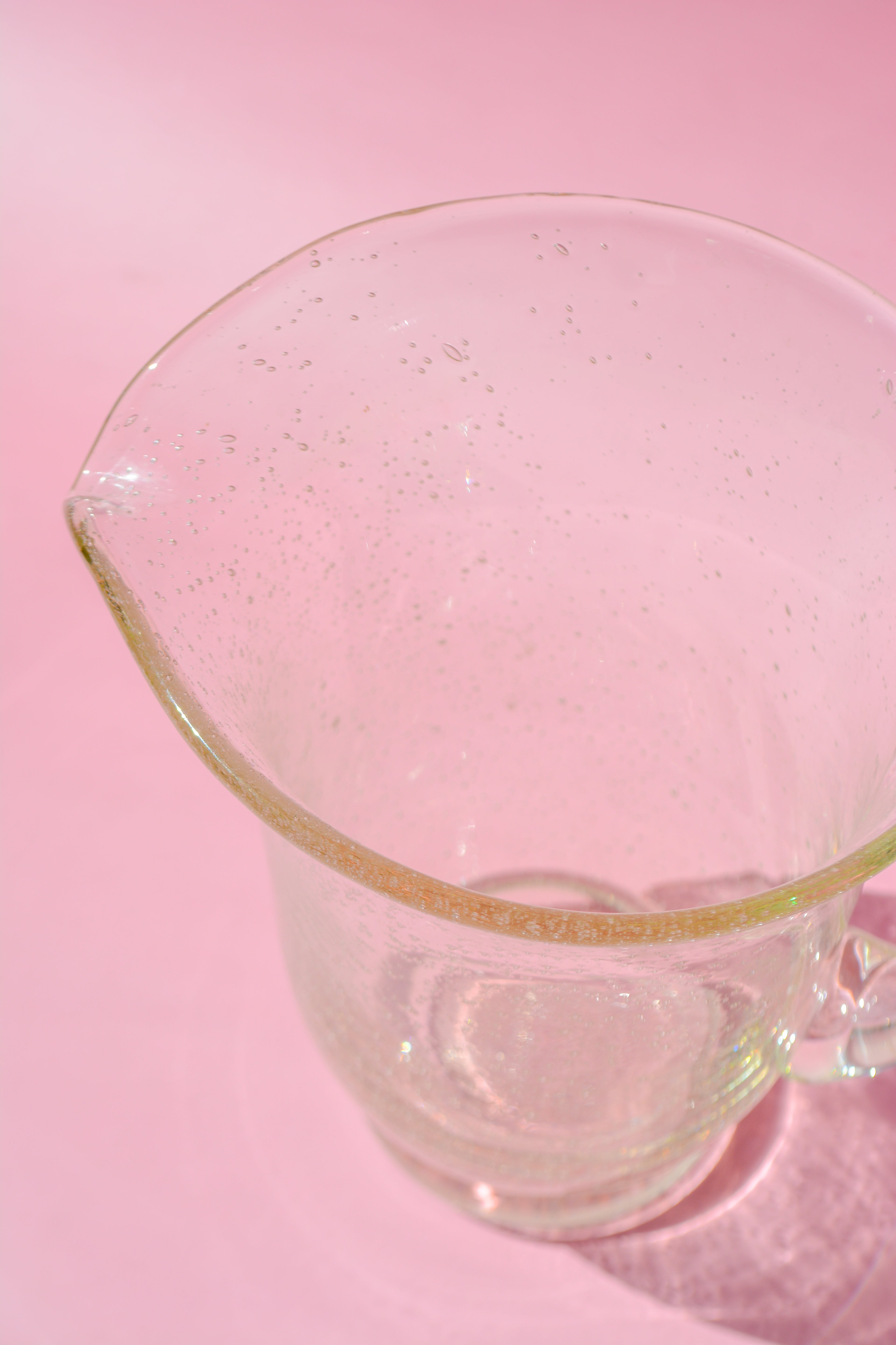 Bubble glass pitcher