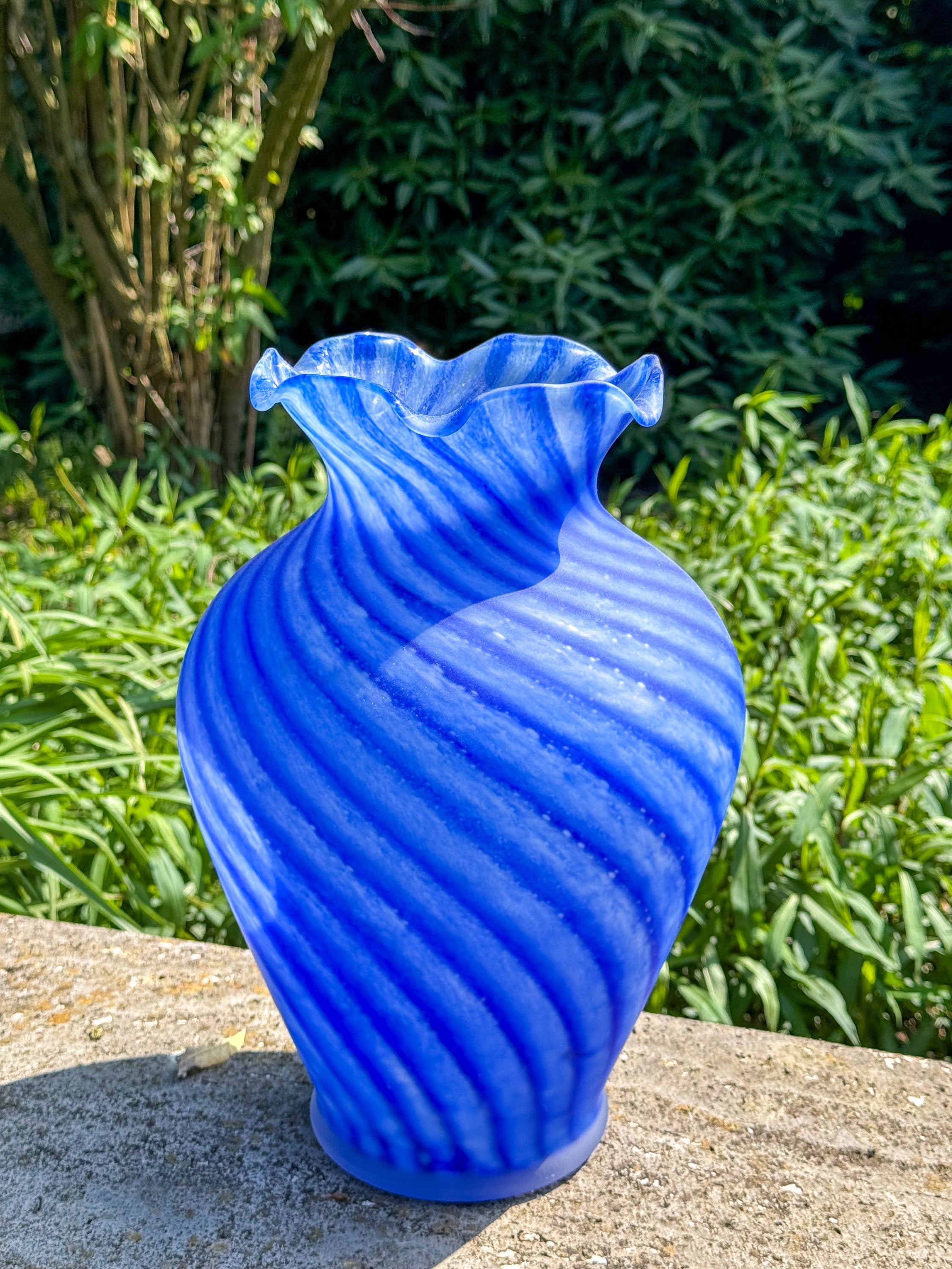 Large Italian glass vase