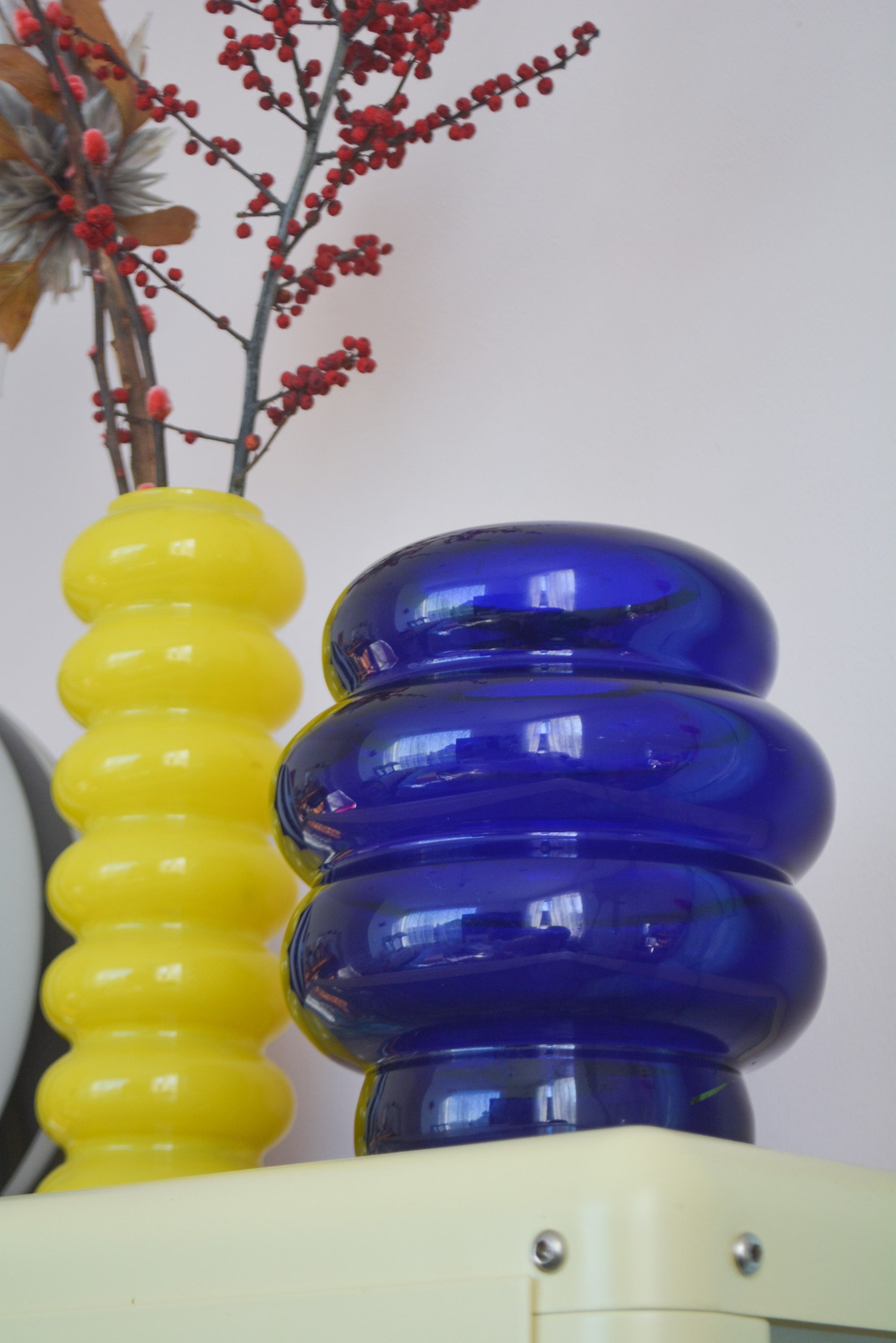Anne Nilsson 'Solstrale' series - Cobalt blue glass vase