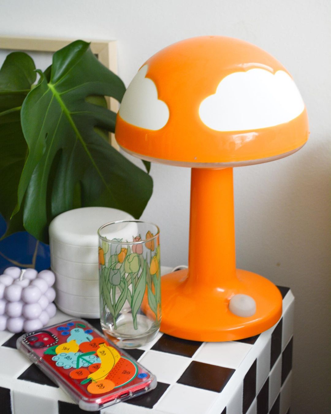 Orange cloud lamp