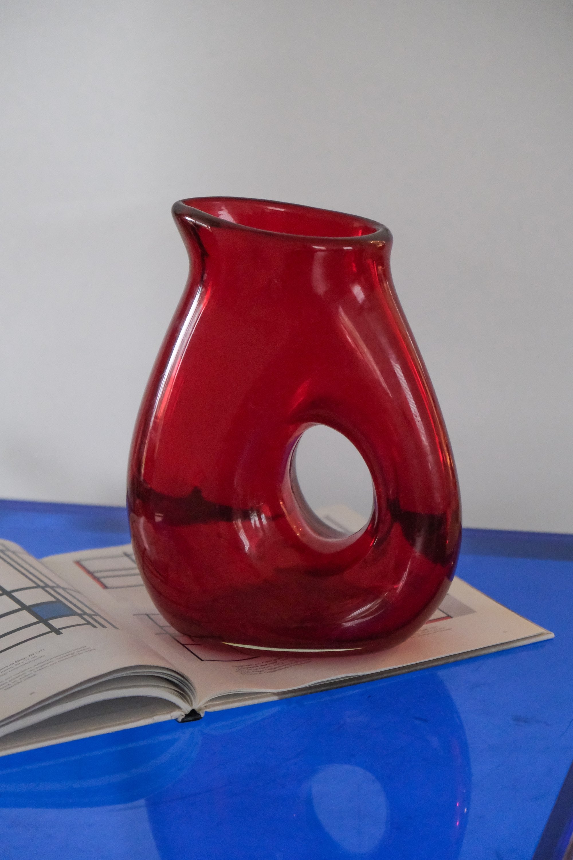 Red donut pitcher