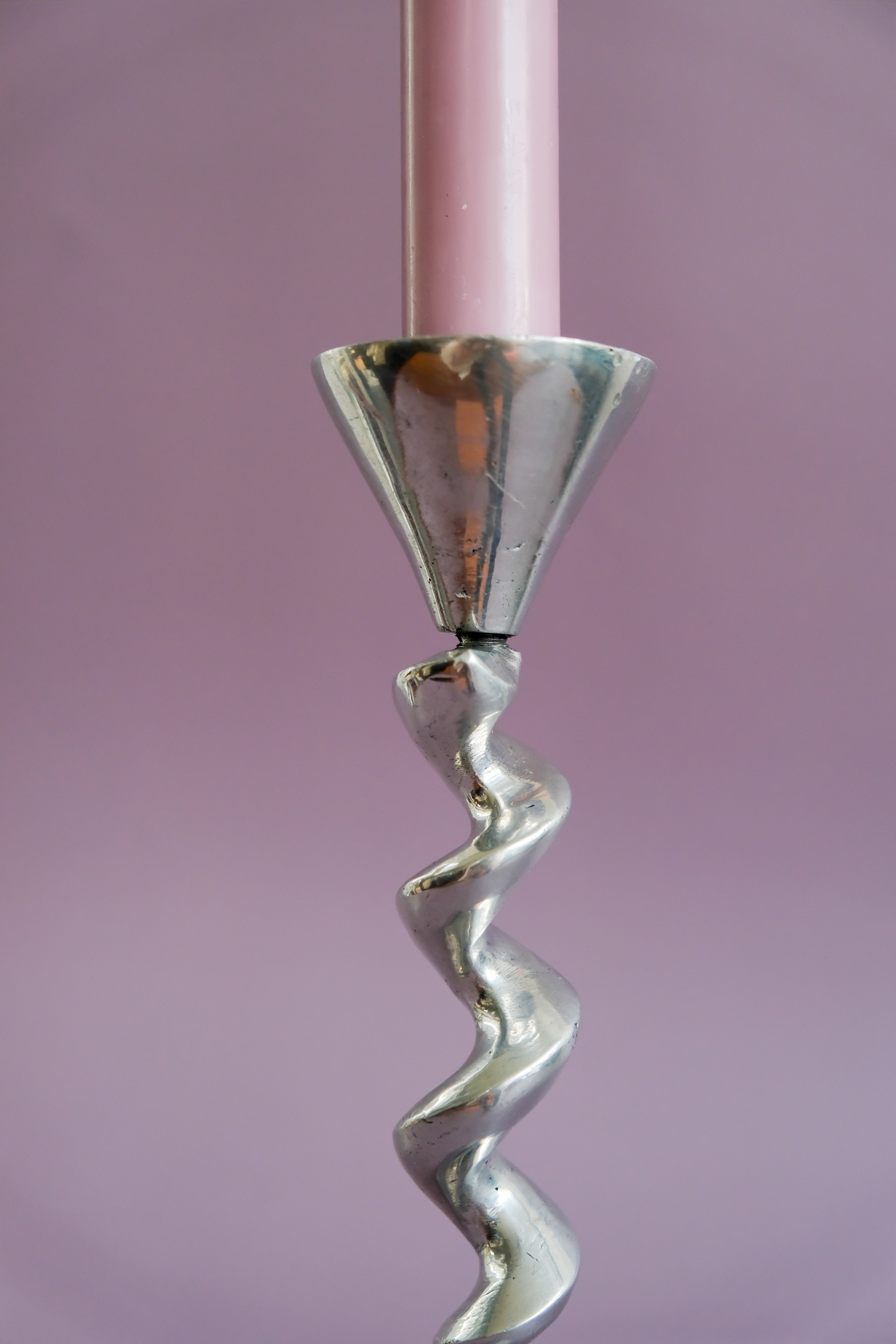 Twisted candle holder