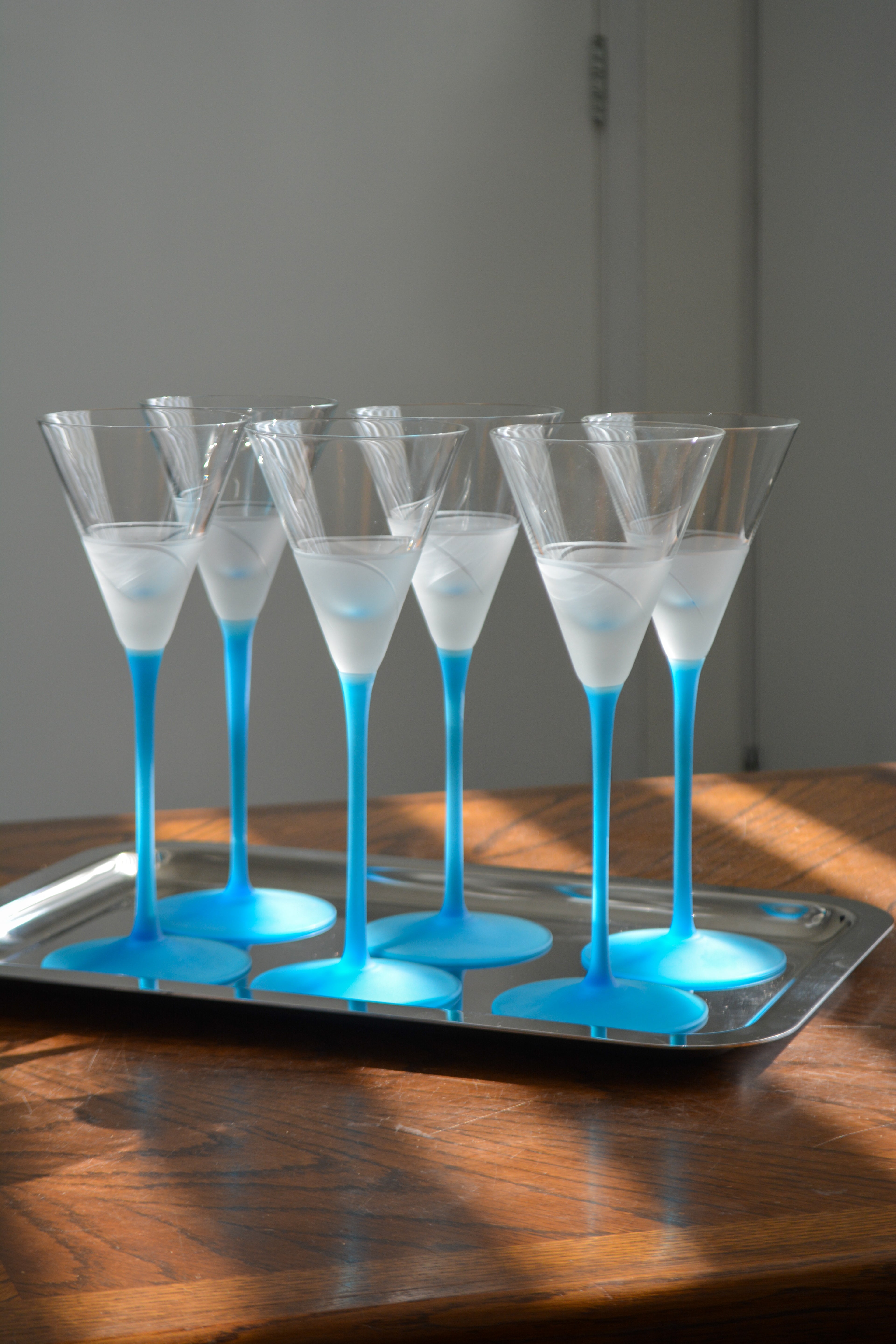 Set of six glasses