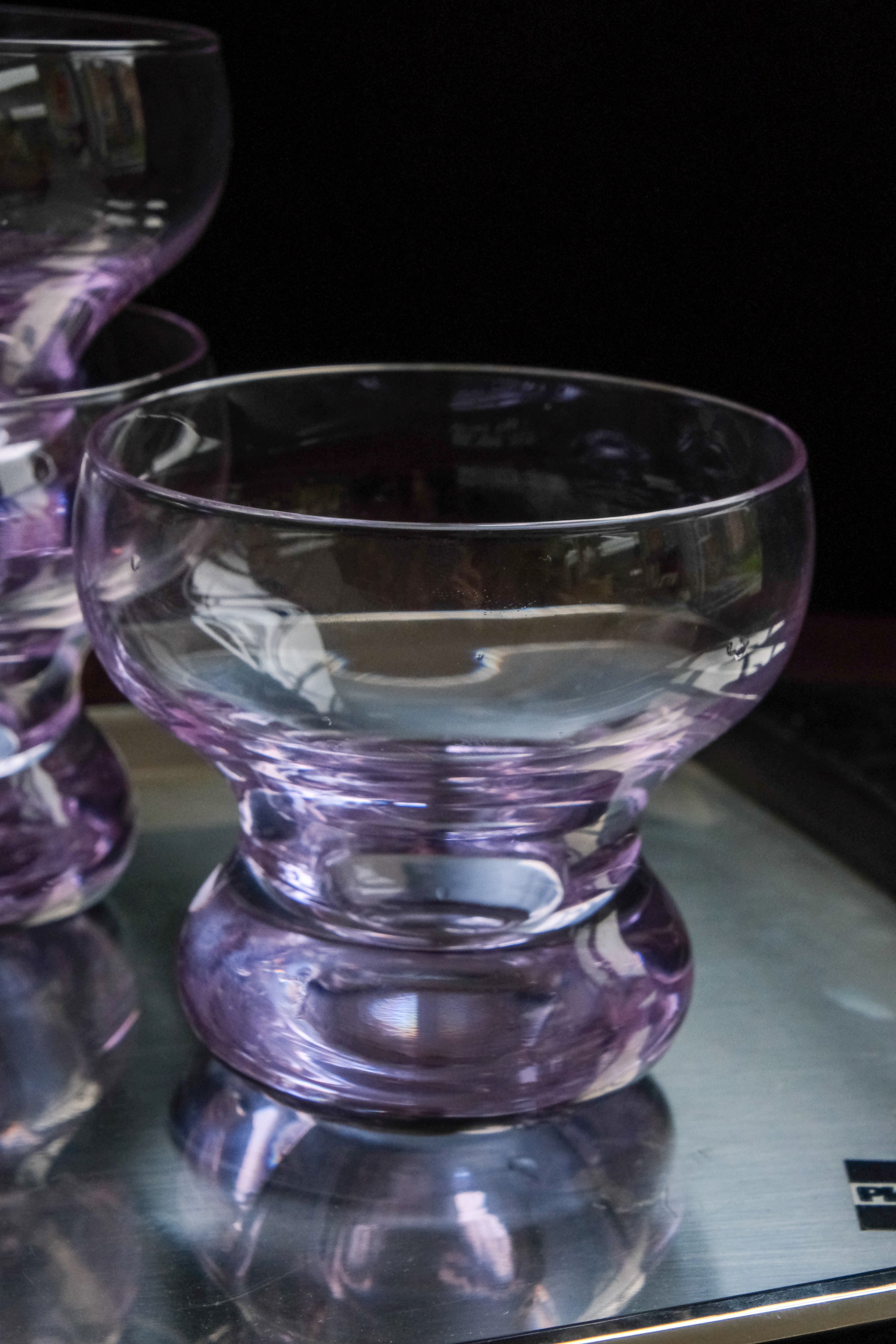 Set of four alexandrite coupes