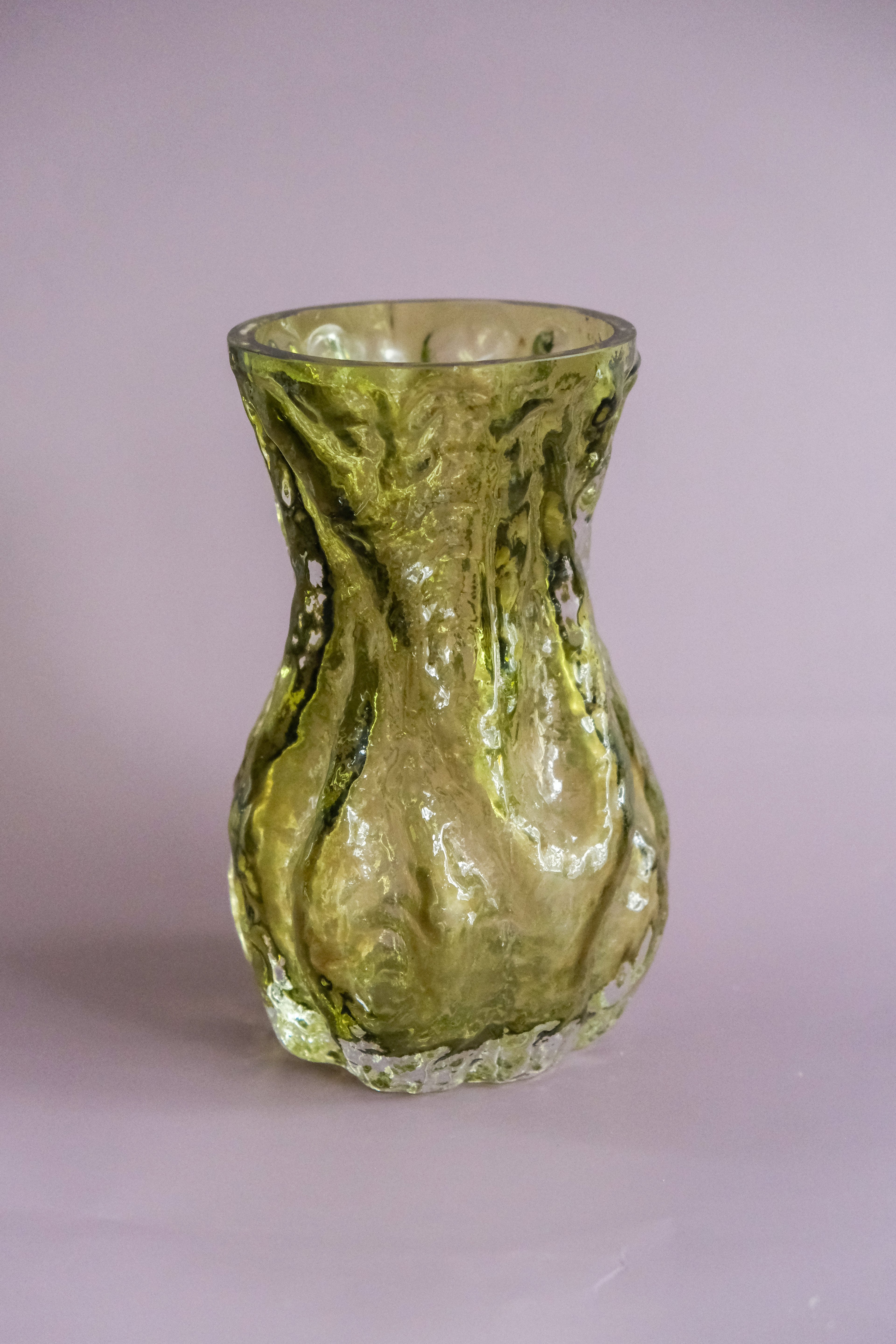 Bark textured vase