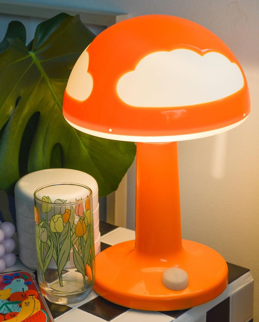 Orange cloud lamp