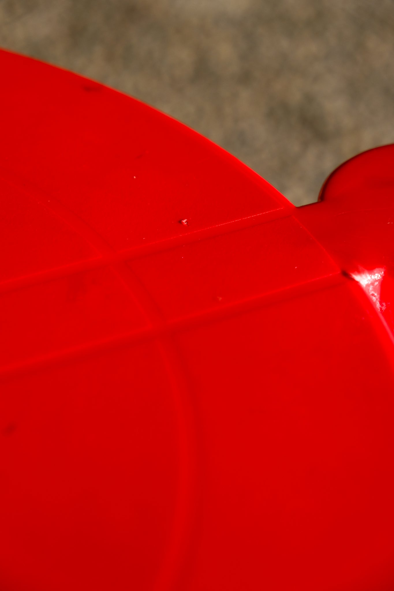 Kartell 'Stooble' Tripod Stool by Anna Castelli Ferrieri – Red, 1980