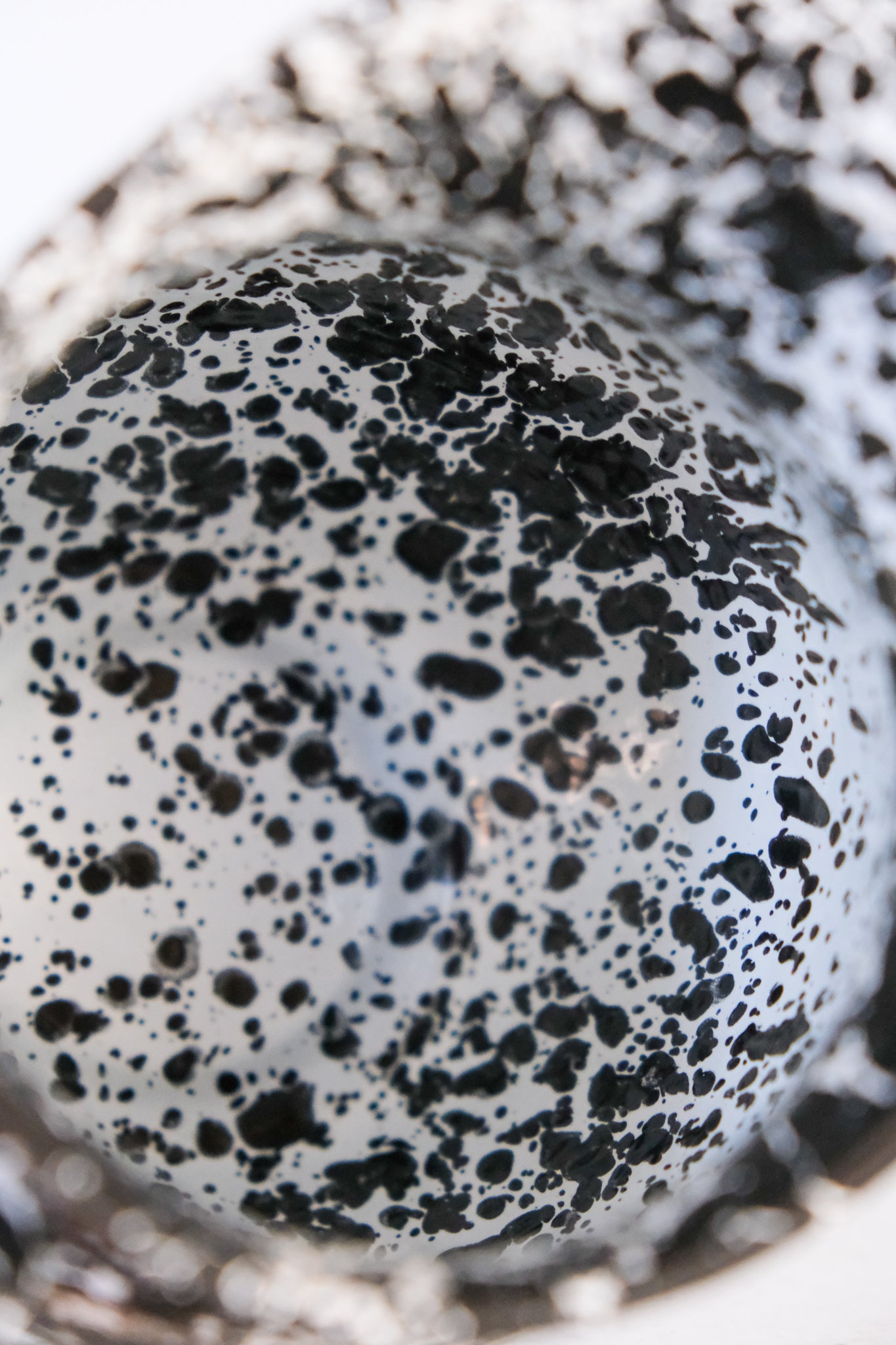 Splatter enamel pitcher