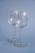 Bent stem wine glasses - set of two