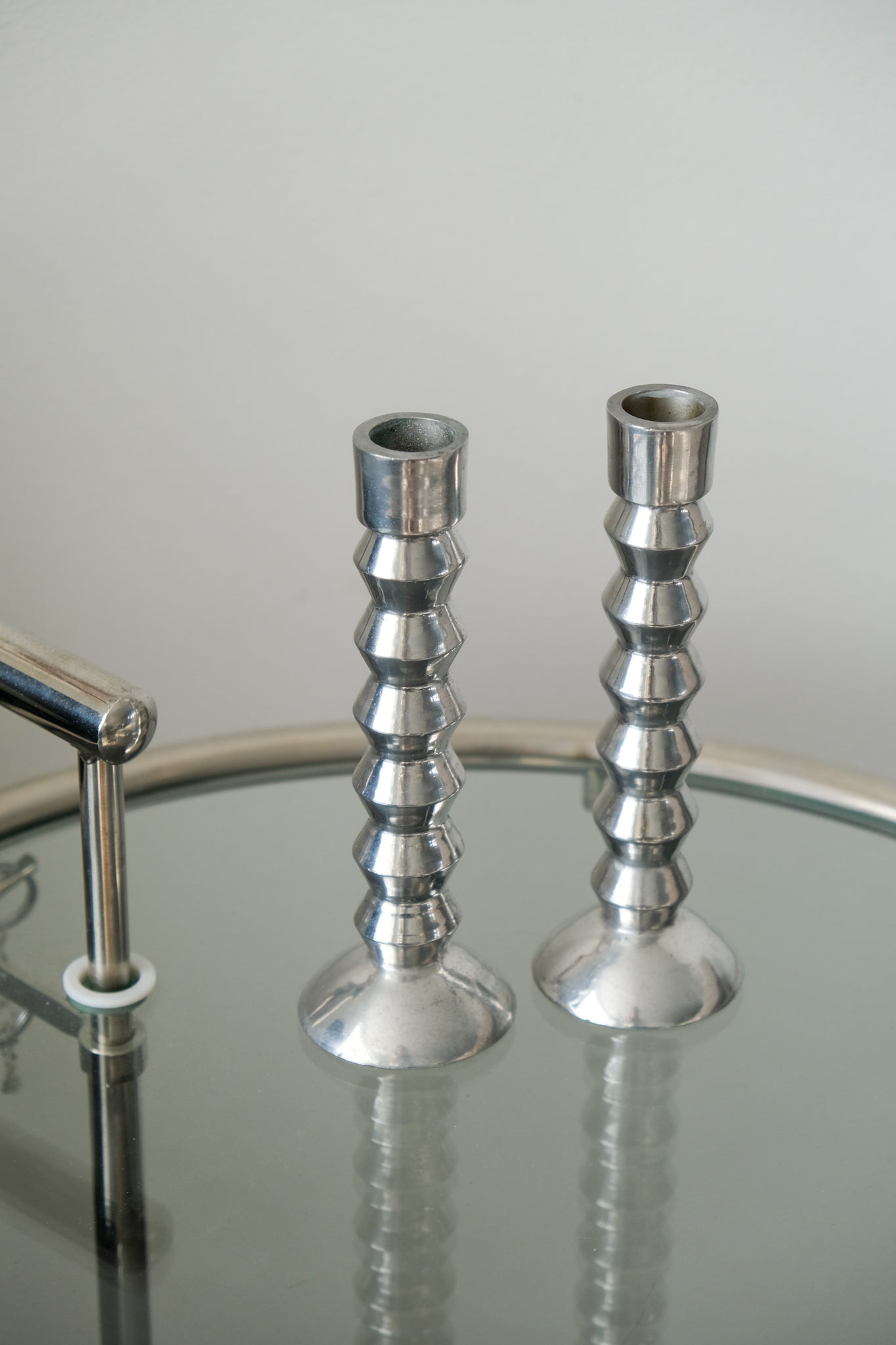 Set of two candle holders