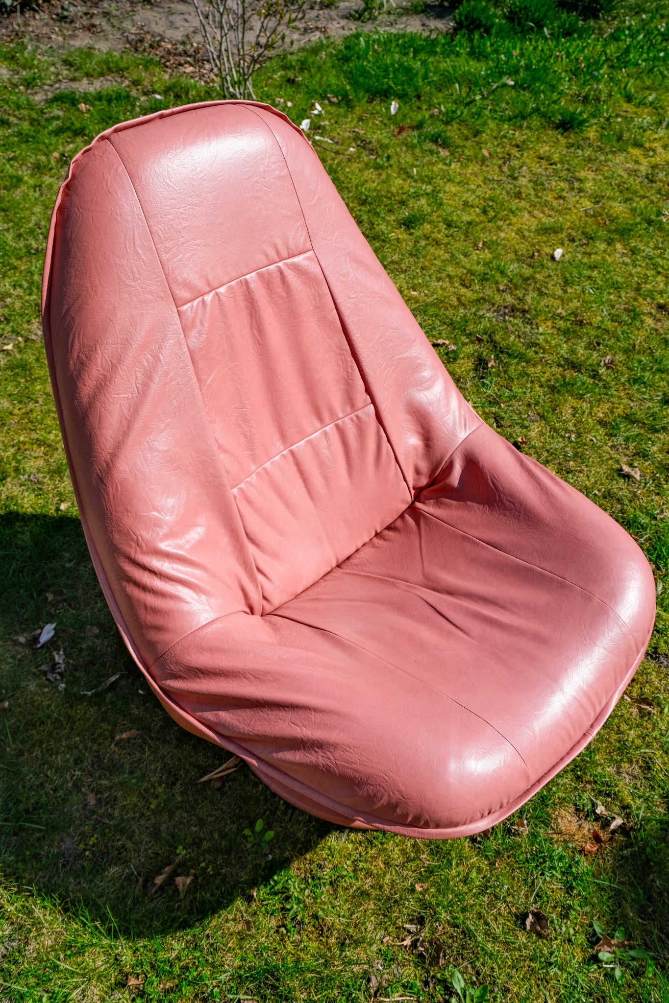 Pink swivel chair