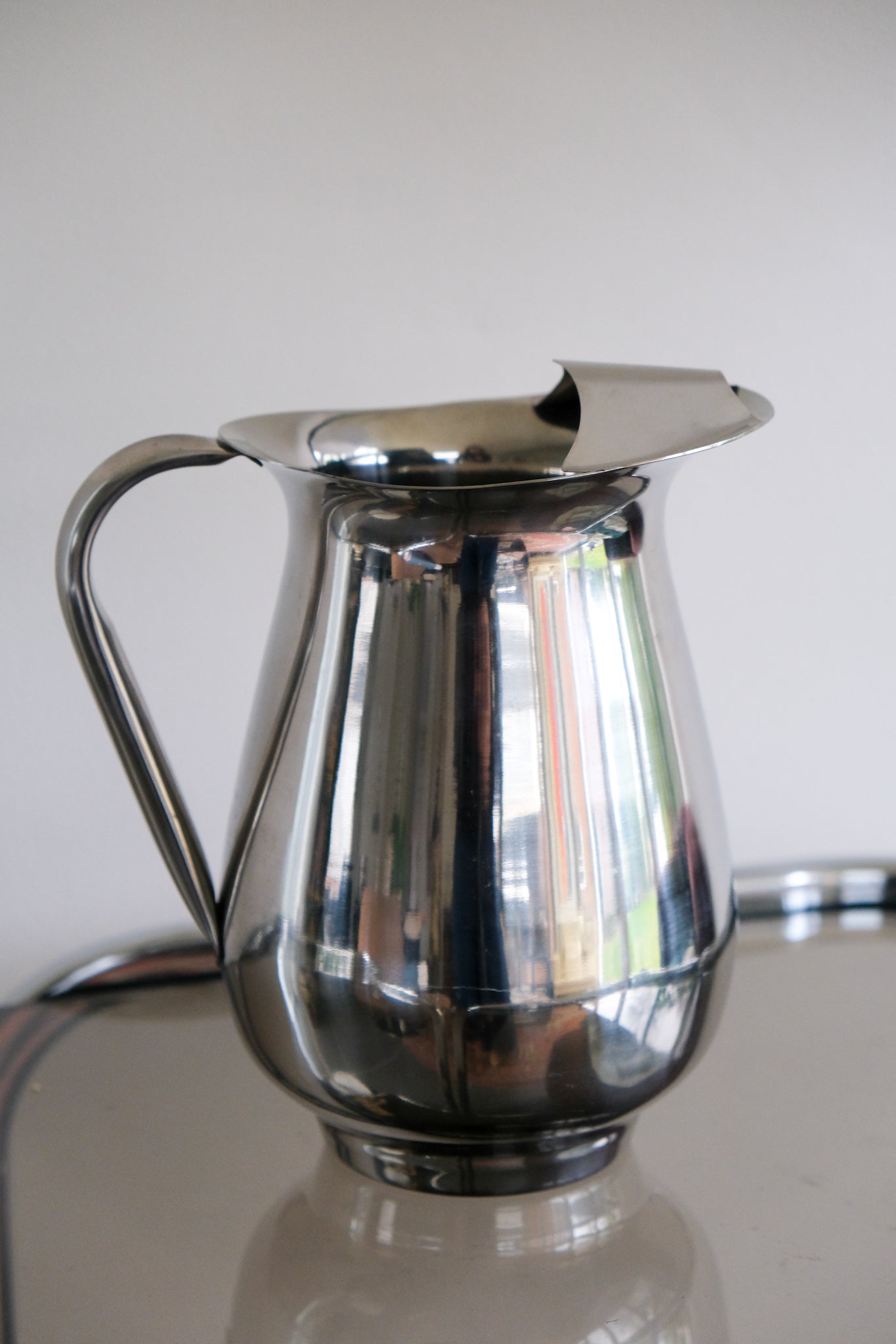 Steel pitcher