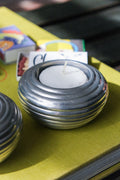 Ribbed tea light holder