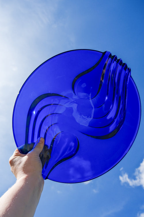 Large cobalt blue bowl