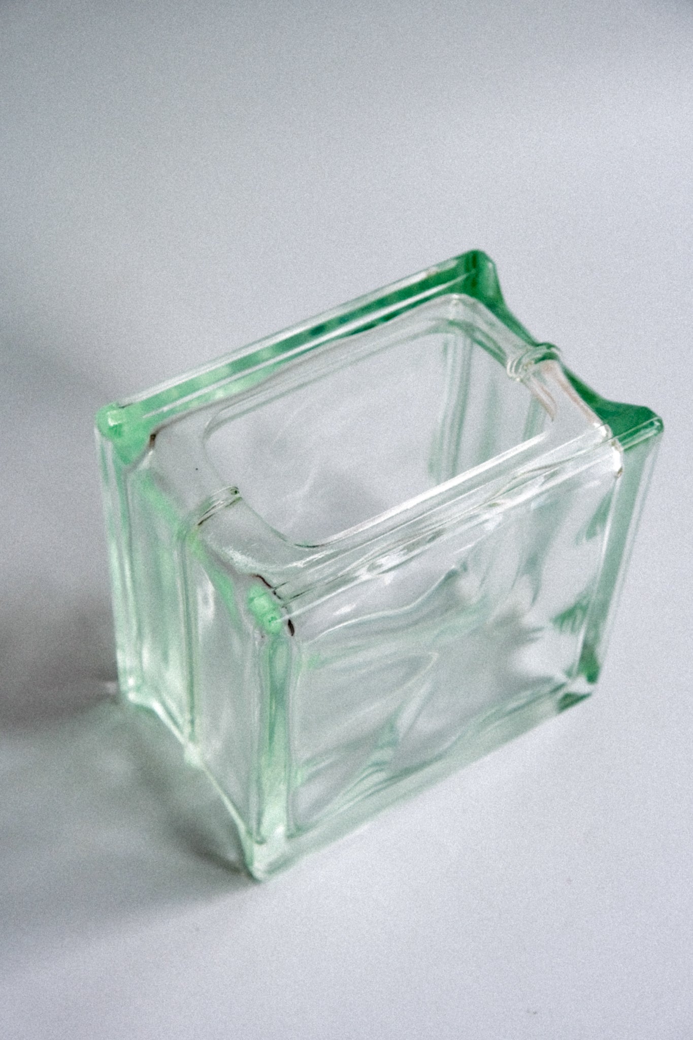 Glass block vase