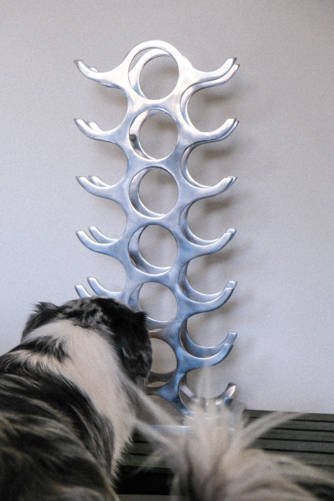 Aluminium wine rack