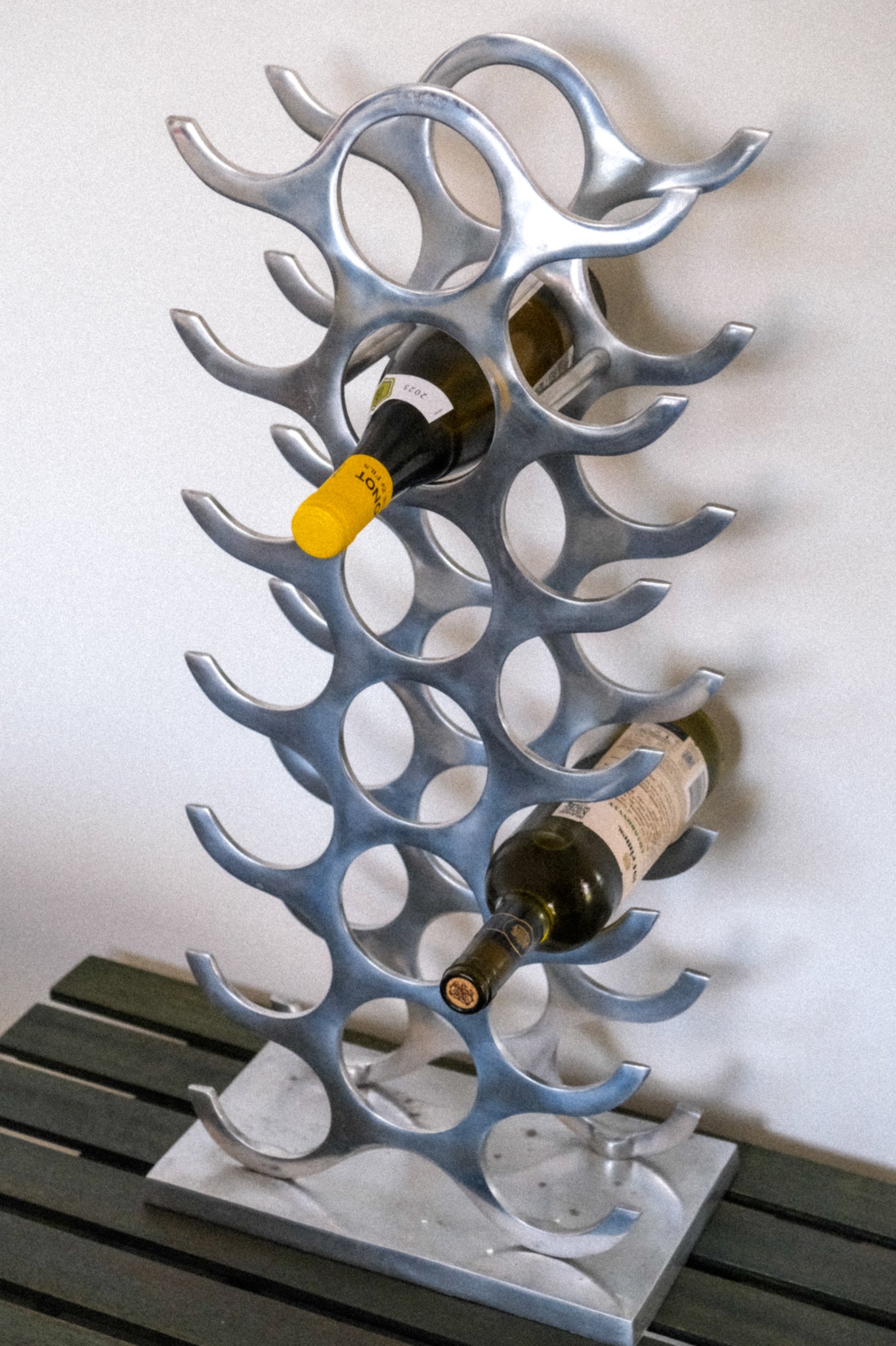 Aluminium wine rack