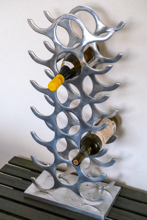 Aluminium wine rack