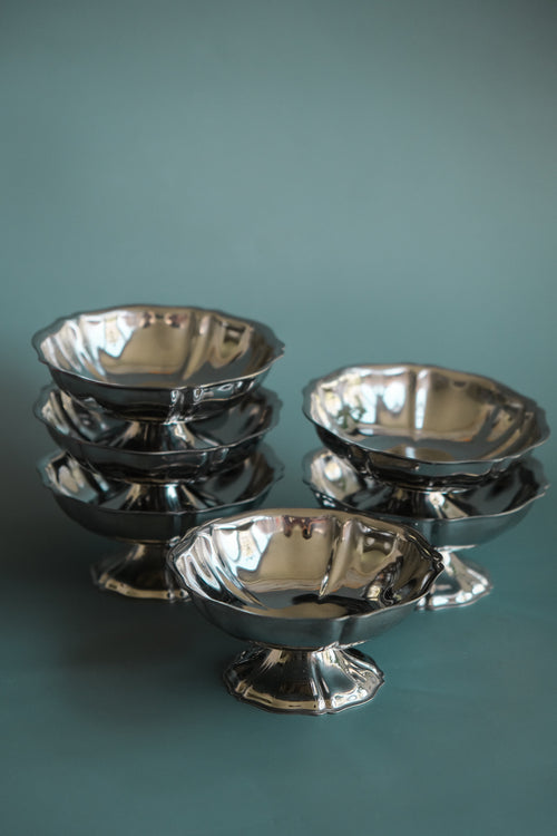 Decorative inox coupes - set of two