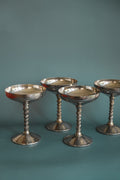 Spanish silver plated coupes