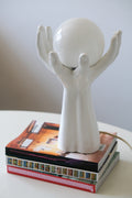 1980's ceramic hand lamp