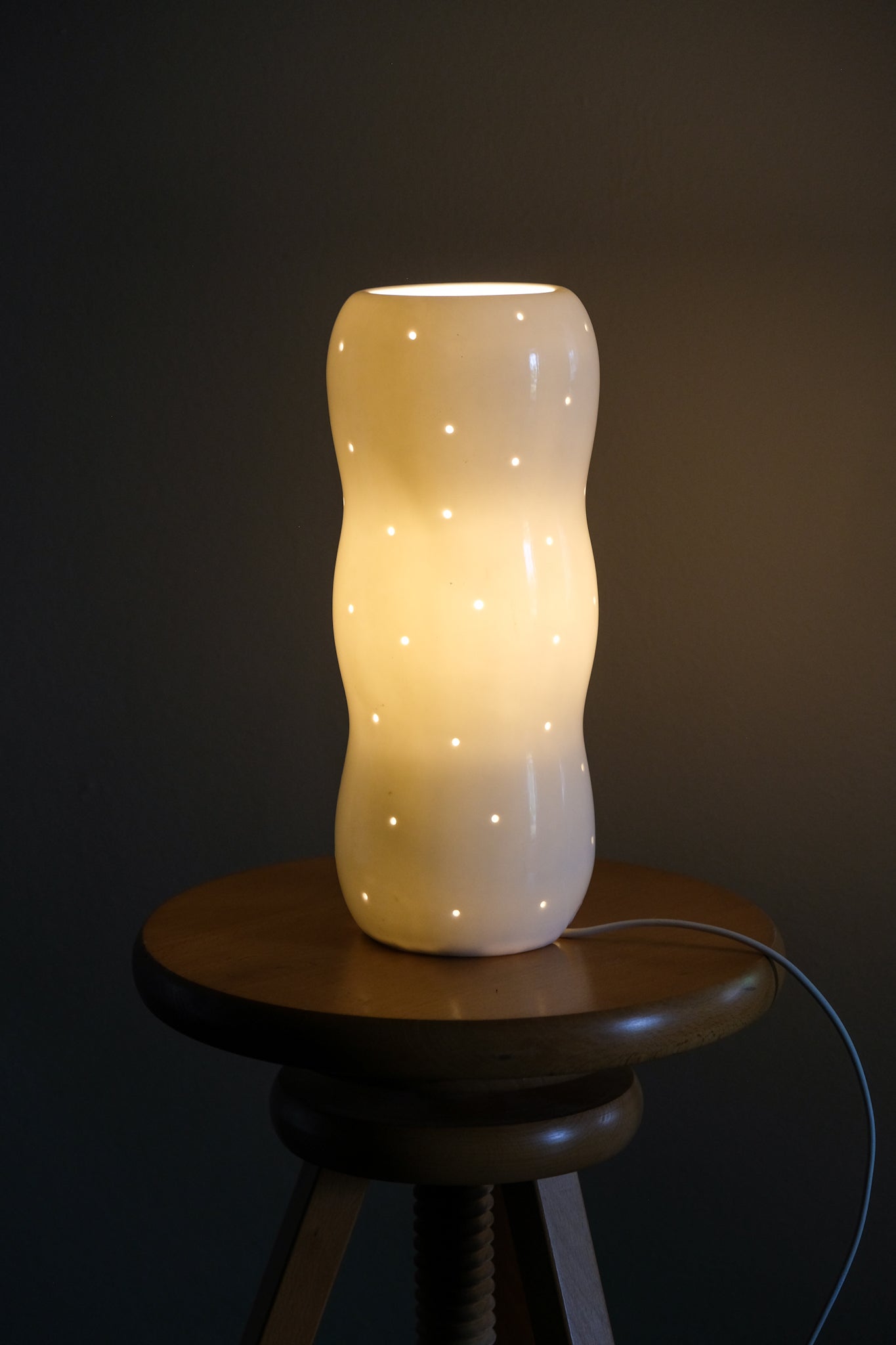 2002 IKEA porcelain lamp 'Dämsta'