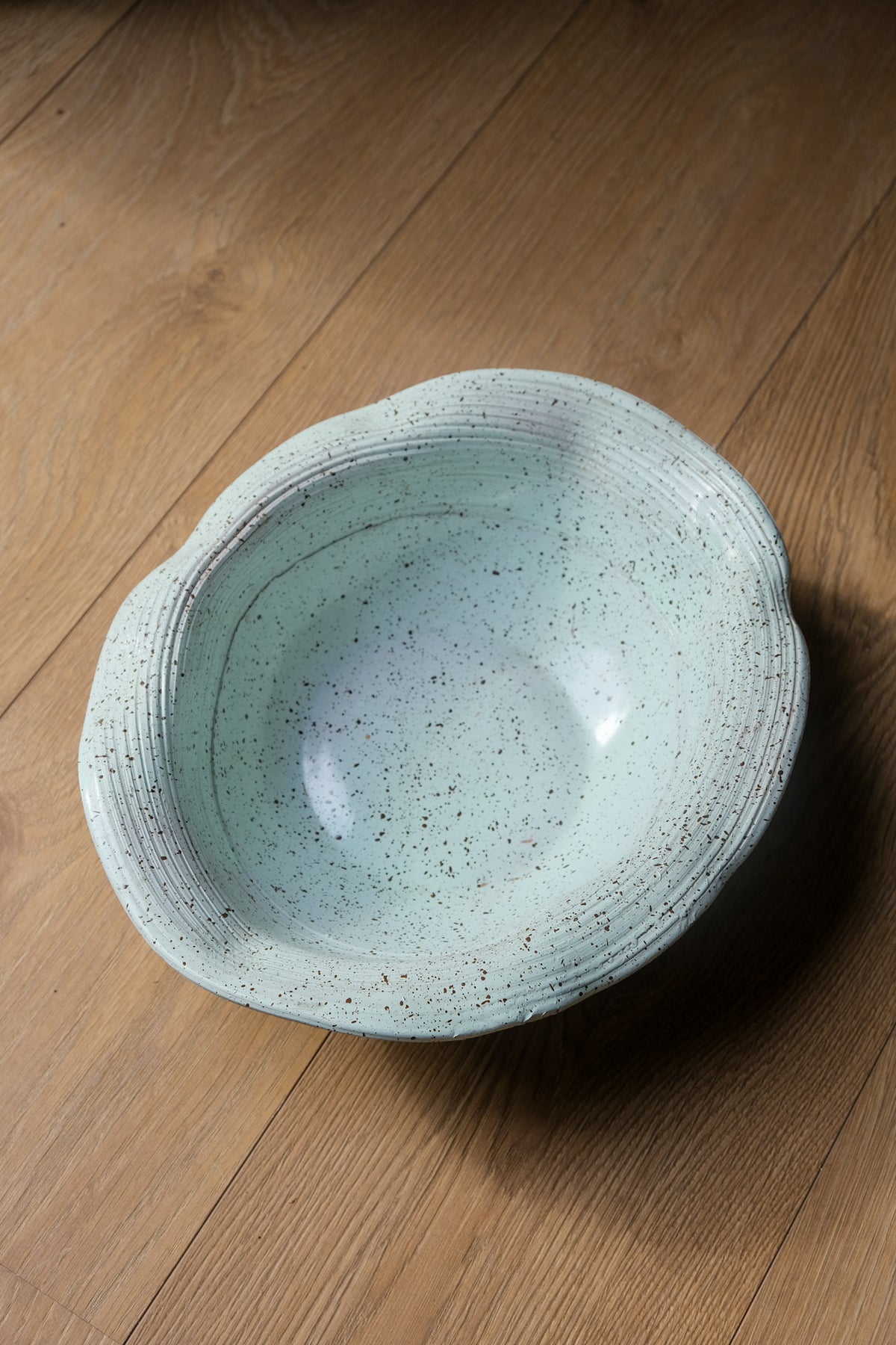 Speckled Italian studio pottery bowl