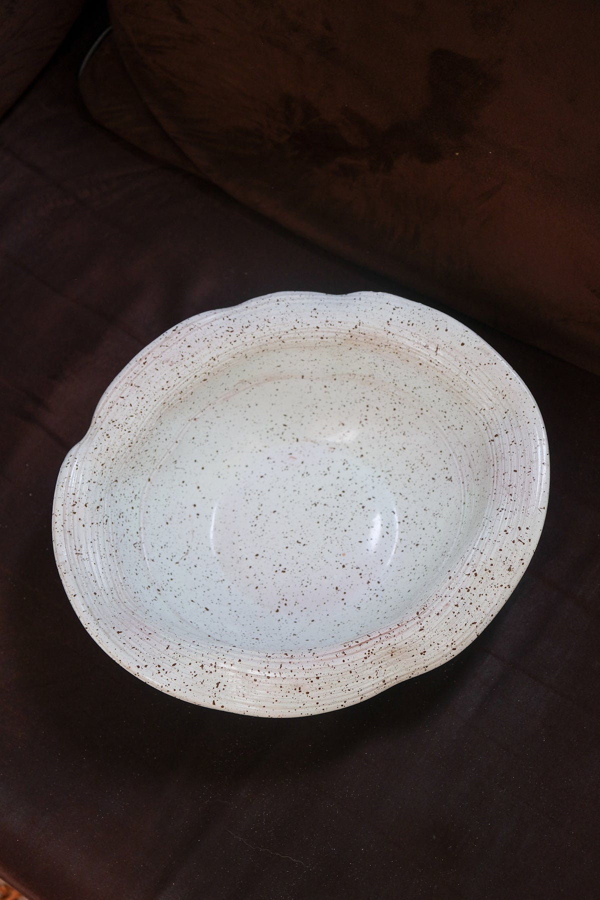 Speckled Italian studio pottery bowl