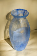 Blue glass vase