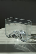 Glass art vase