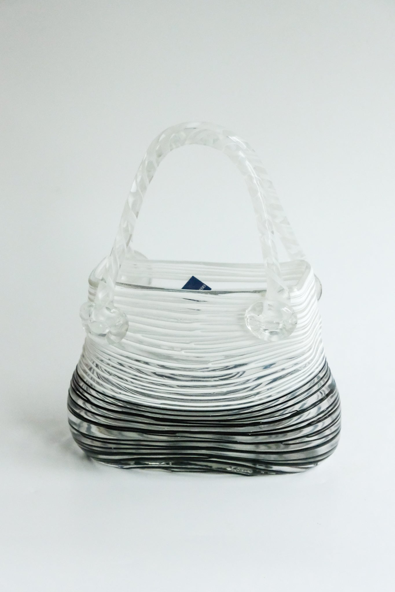 Glass purse vase