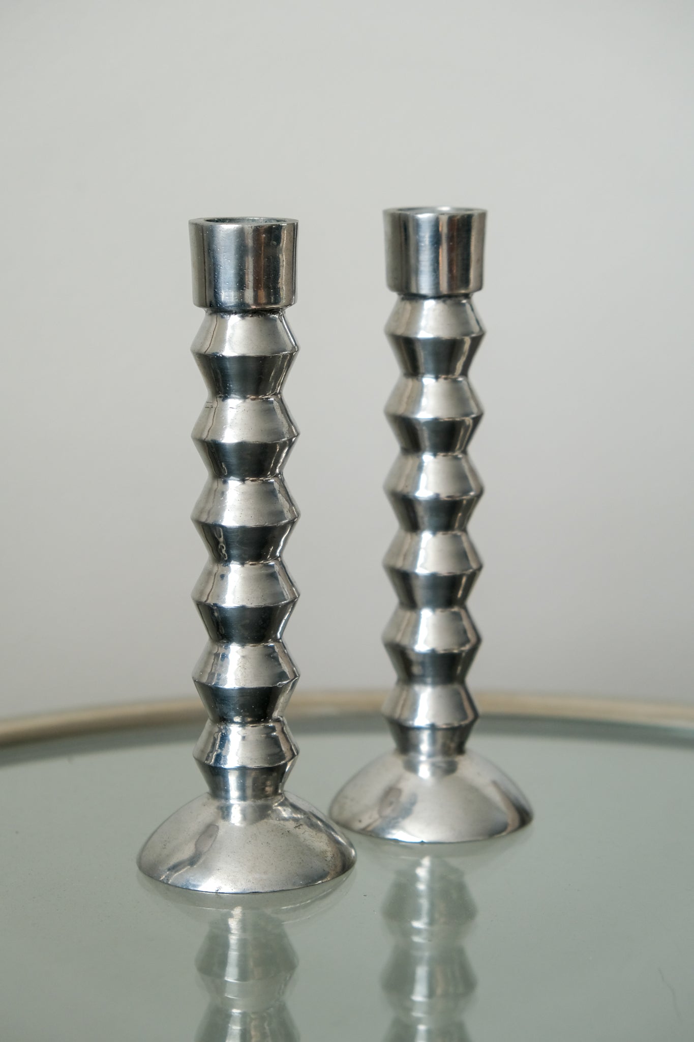 Set of two candle holders
