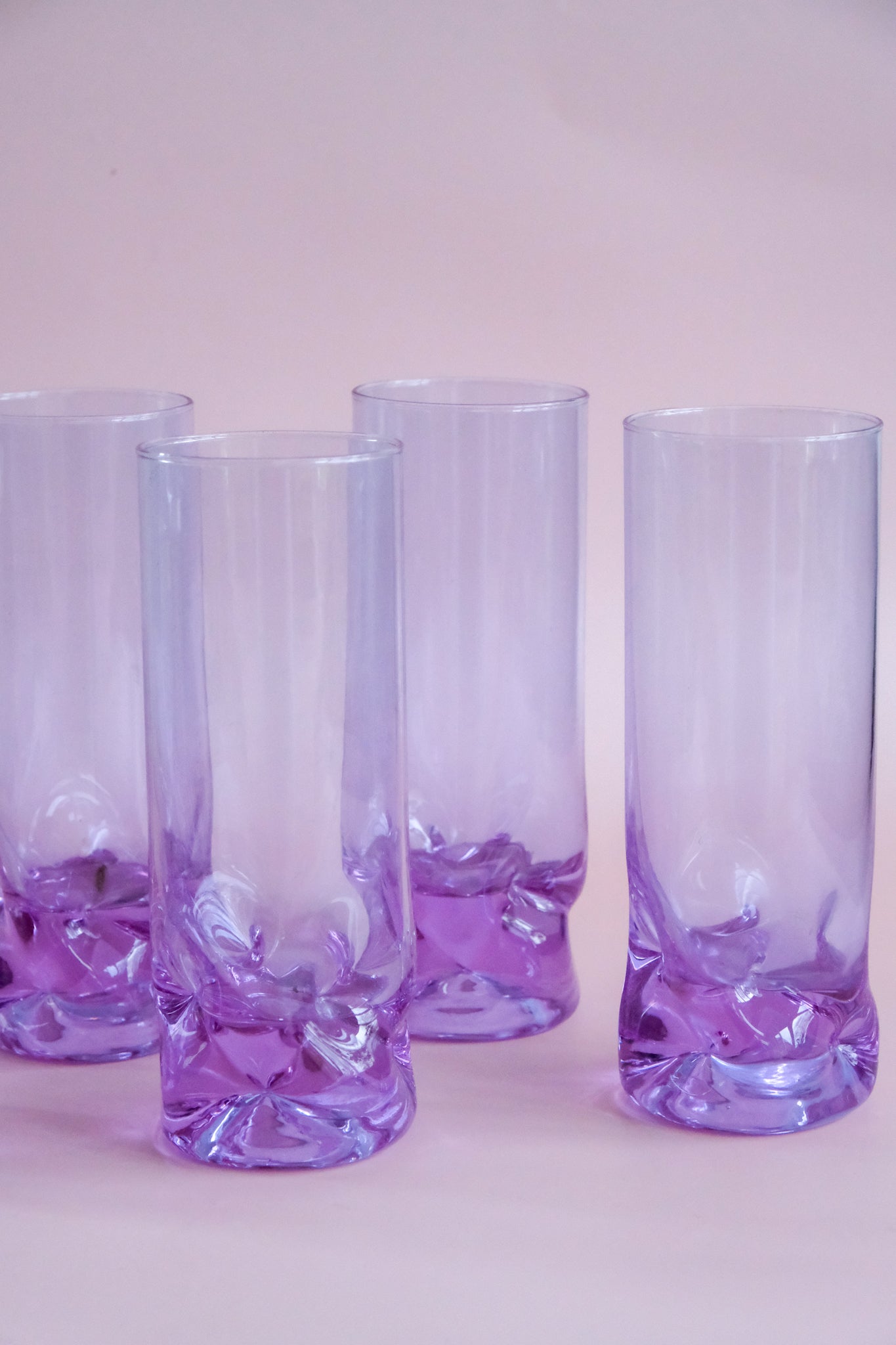 Set of five alexandrite glasses