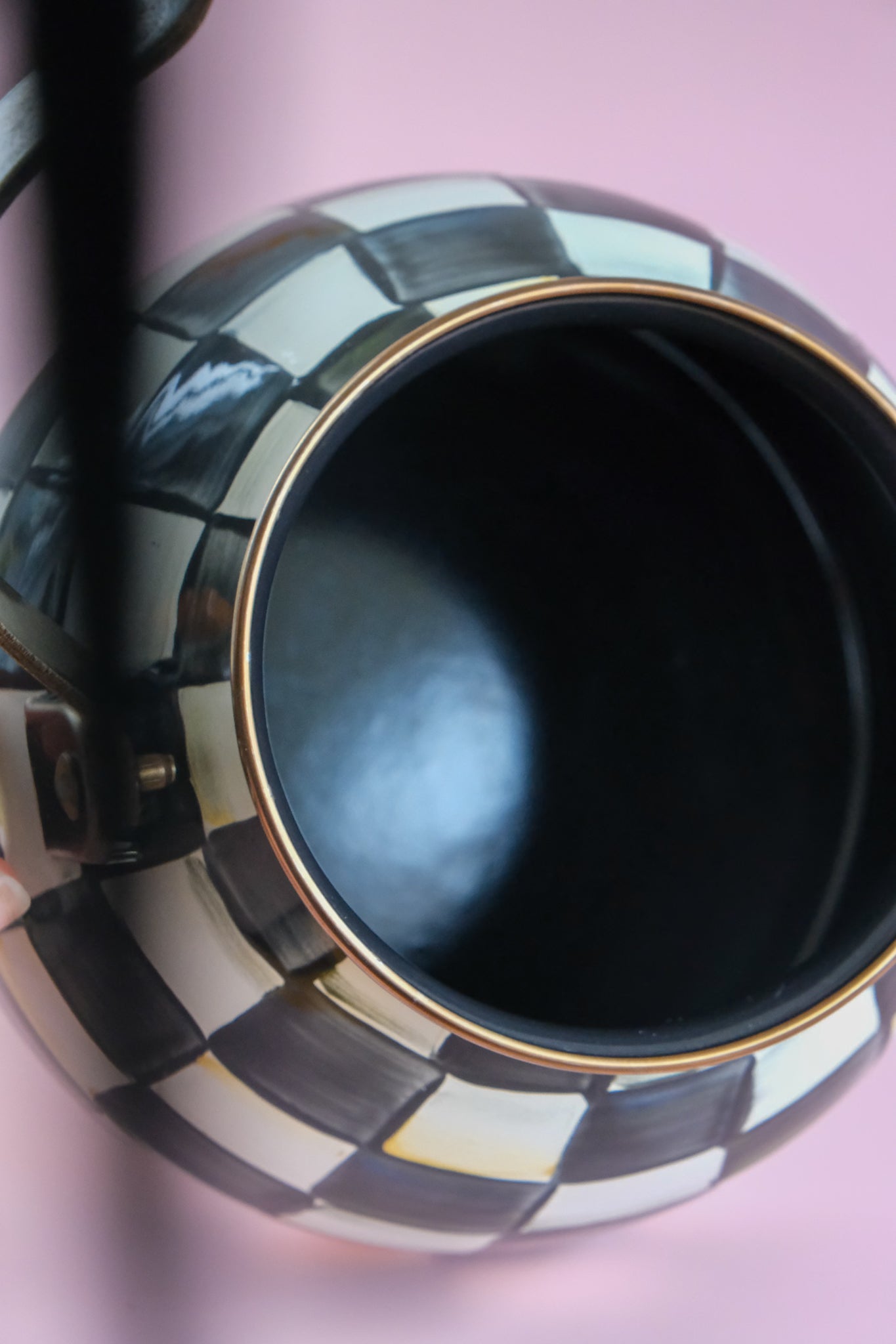 MacKenzie Childs checkered tea pot