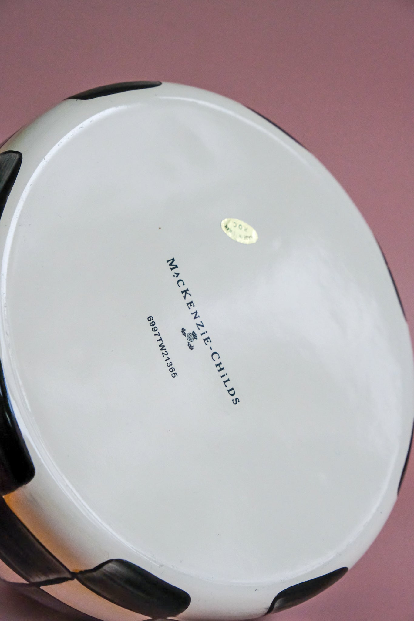 MacKenzie Childs checkered tea pot