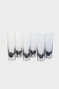 Set of six longdrink glasses