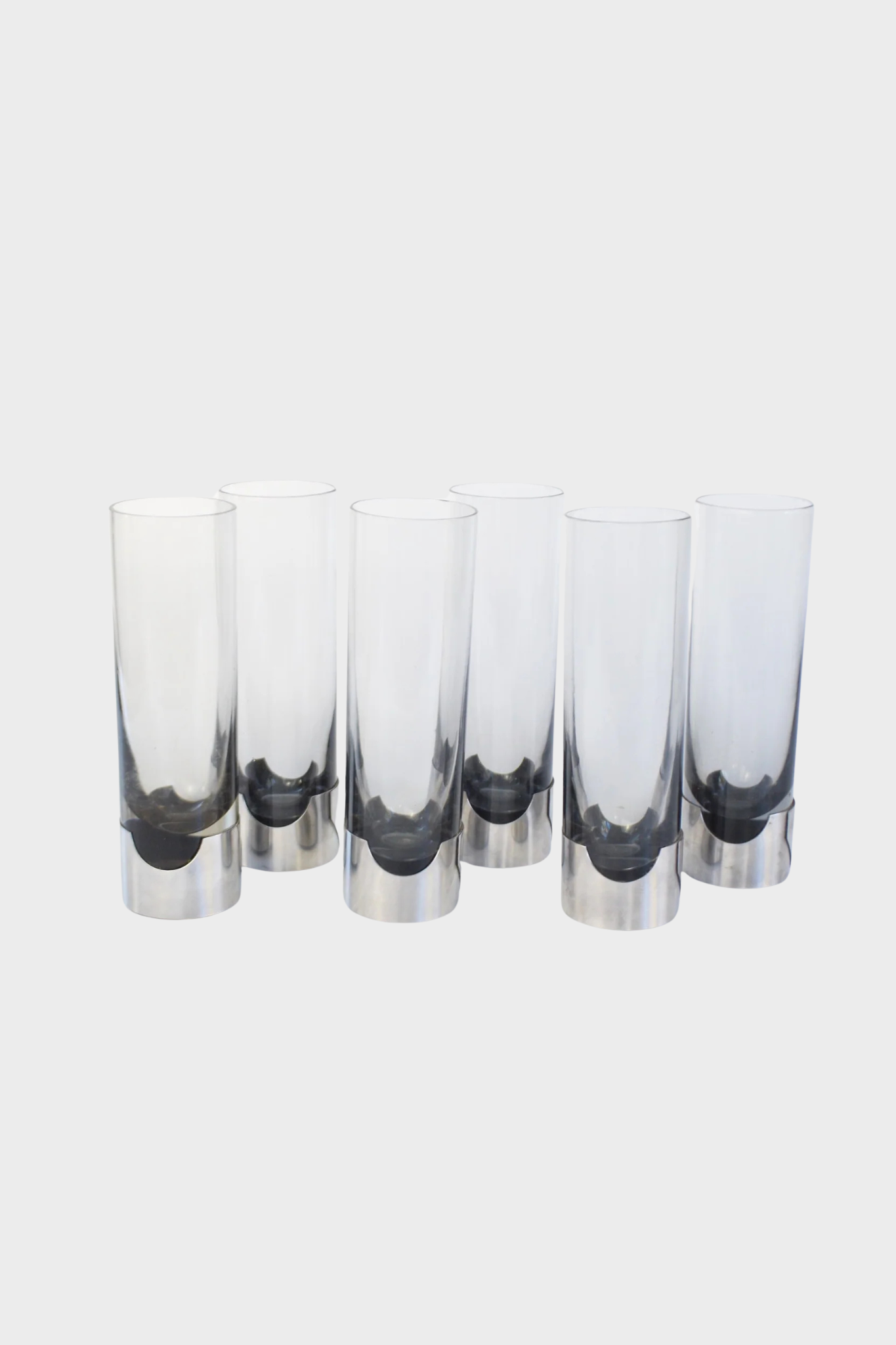 Set of six longdrink glasses