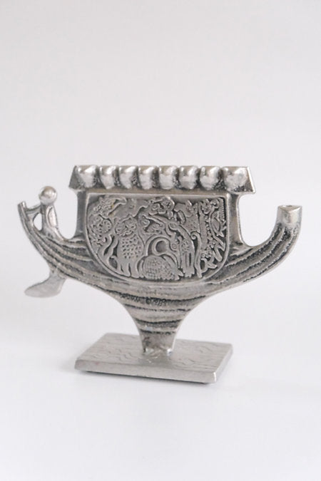 Menorah sculpture by Donald Drumm