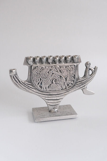 Menorah sculpture by Donald Drumm